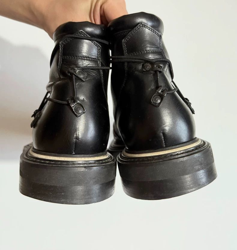 Dior Dior Black Leather Boots with Wrap Laces-2506 Size US 10 / EU 43 - 6 Thumbnail