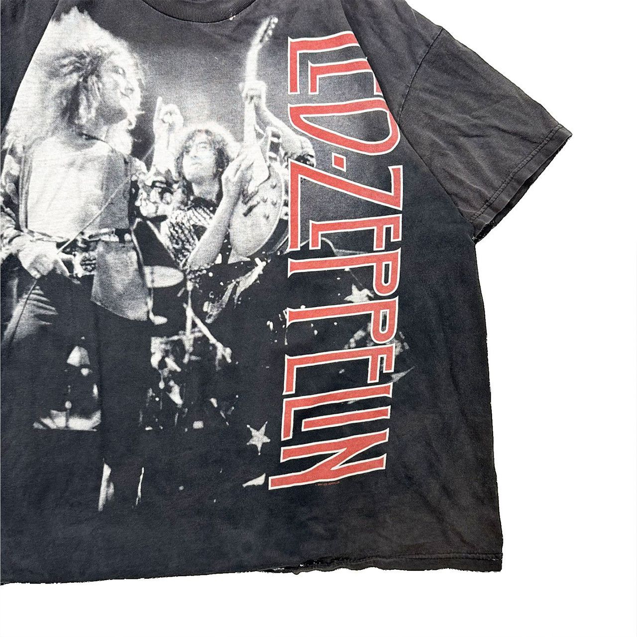 Vintage Vintage 00s Liquid Blue Led Zepplin Big Print Graphic Band Size US XL / EU 56 / 4 - 3 Thumbnail