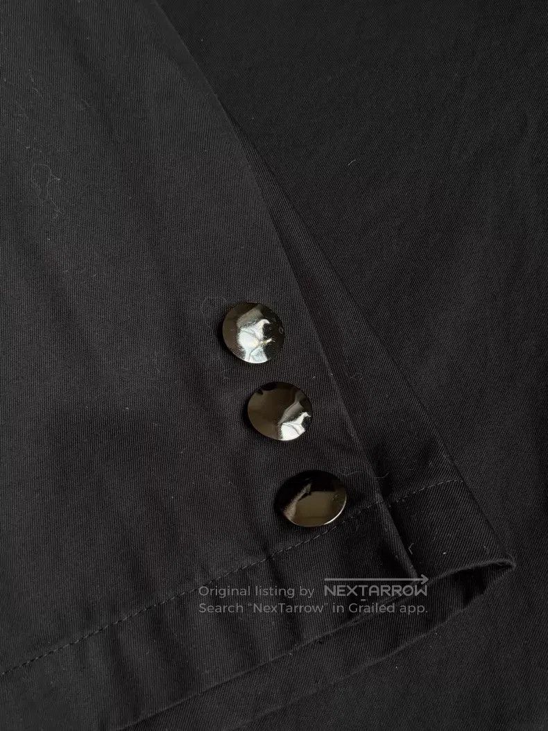 Yohji Yamamoto Yohji Yamamoto Reflective Button Black Zip Blazer jacket Size US XL / EU 56 / 4 - 4 Thumbnail
