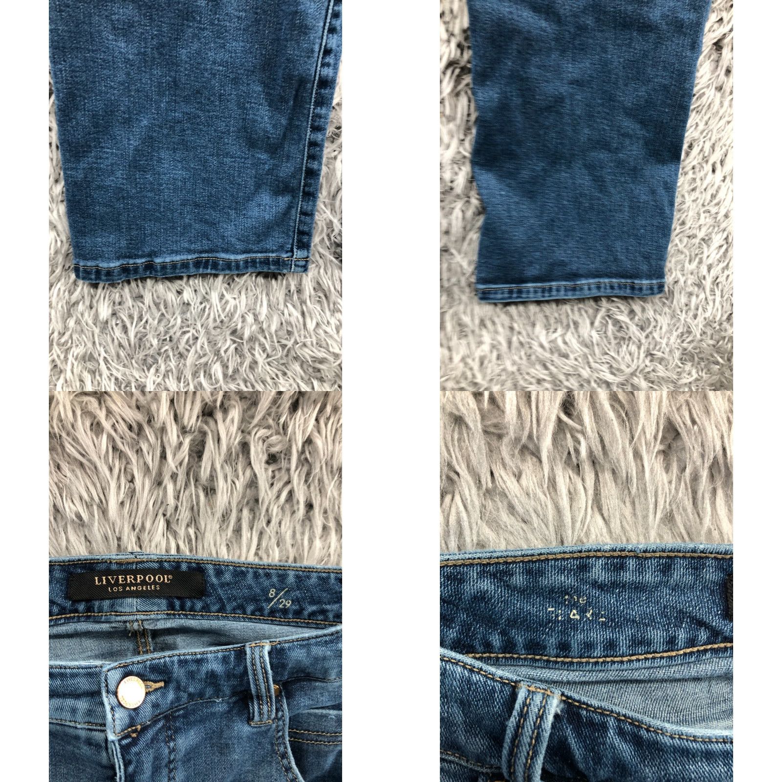 Vintage VINTAGE Liverpool Flared Jeans Womens Medium Wash Blue 8 Regular 27in Inseam Size 30" / US 8 / IT 44 - 8 Thumbnail