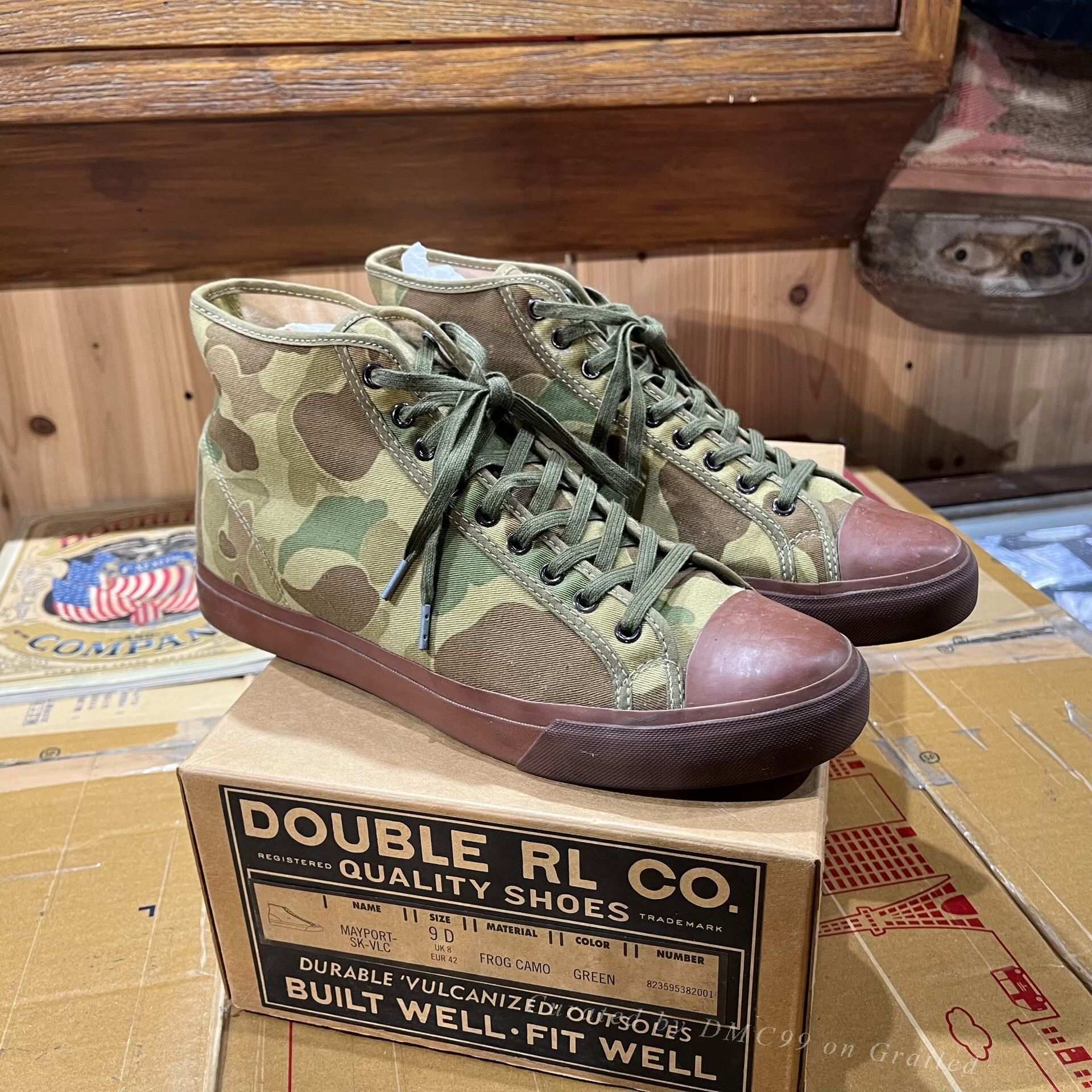 RRL Ralph Lauren RRL Camouflage Canvas Shoes Size 9 | Grailed