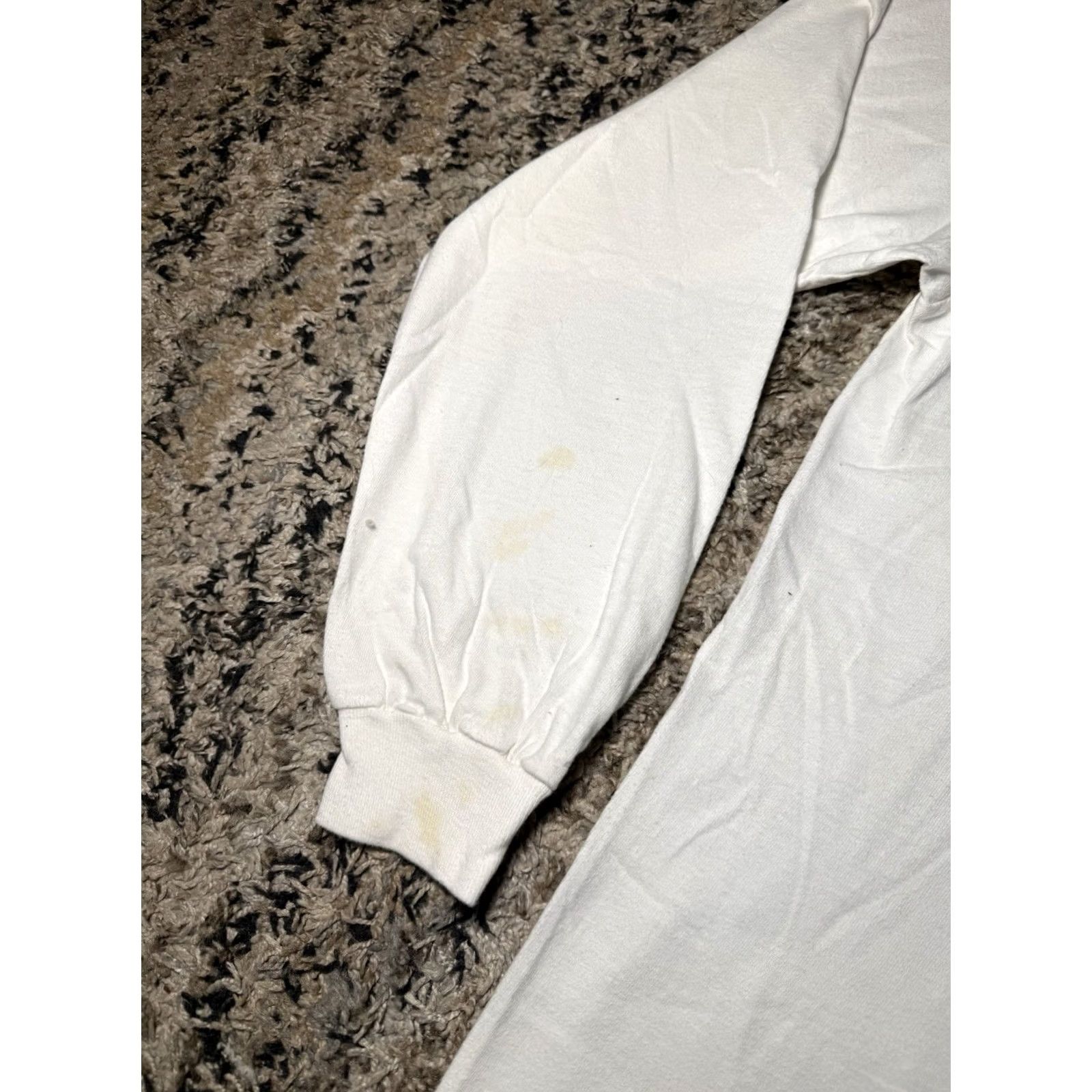 Hanes VINTAGE Shirt Unisex Adults M White 80s Live For Life Cult Church Heavens Gate Tee Shirt Mens Size US M / EU 48-50 / 2 - 4 Thumbnail