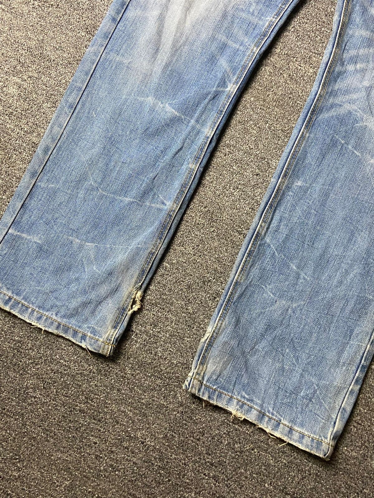 Japanese Brand ΣΒ9 STYLE BASIC Distressed Ripped Jeans (153) Size US 31 - 12 Thumbnail