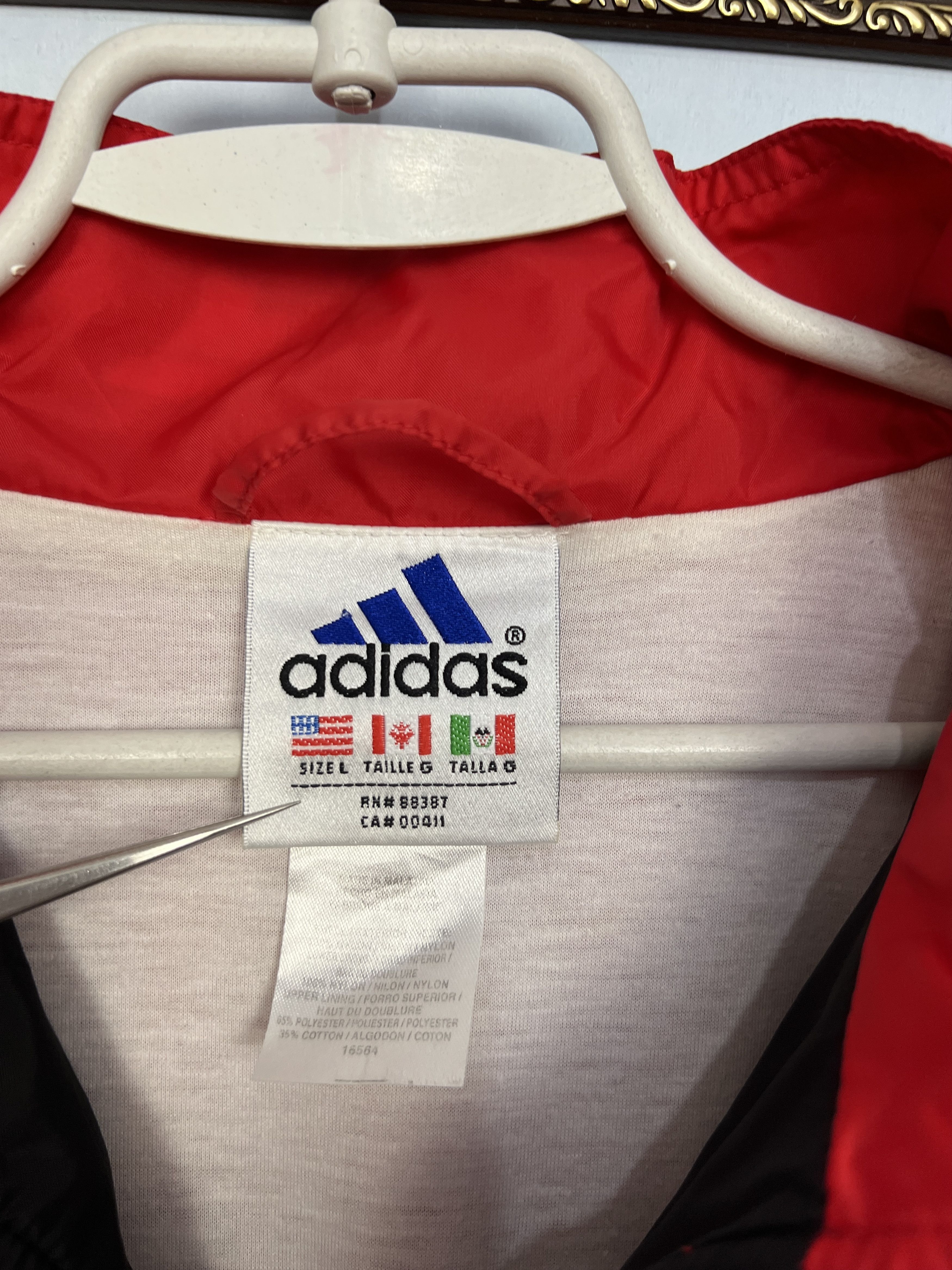 Adidas Vintage 90's Canada Olympics Jacket National Track Top Zip Size US L / EU 52-54 / 3 - 7 Thumbnail