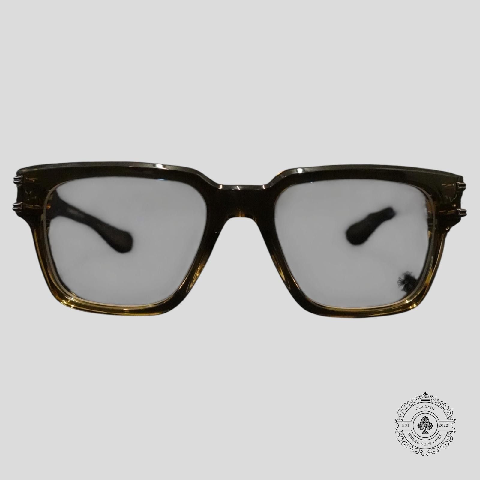 Chrome Hearts Chrome Hearts Bulge Glasses in Olive/Silver Size ONE SIZE - 1 Thumbnail