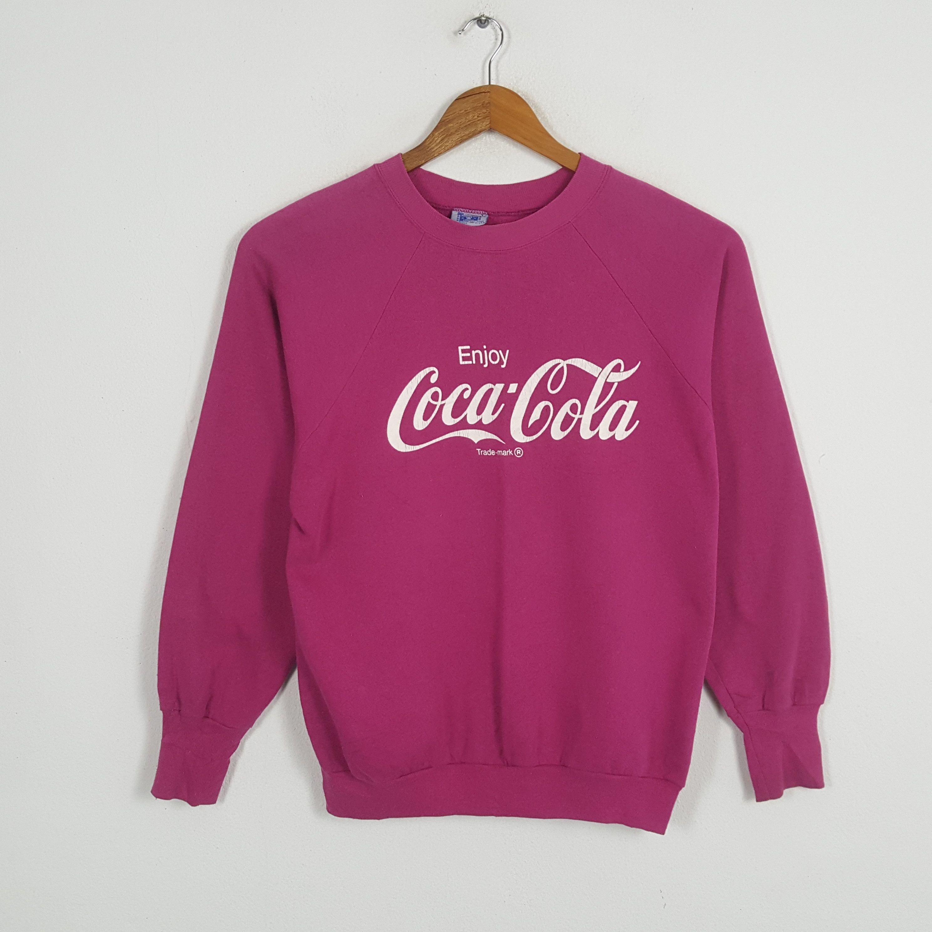 Coca Cola × Vintage Vintage COCA COLA American Drinking Water Promo Sweatshirts Size US L / EU 52-54 / 3 - 1 Thumbnail