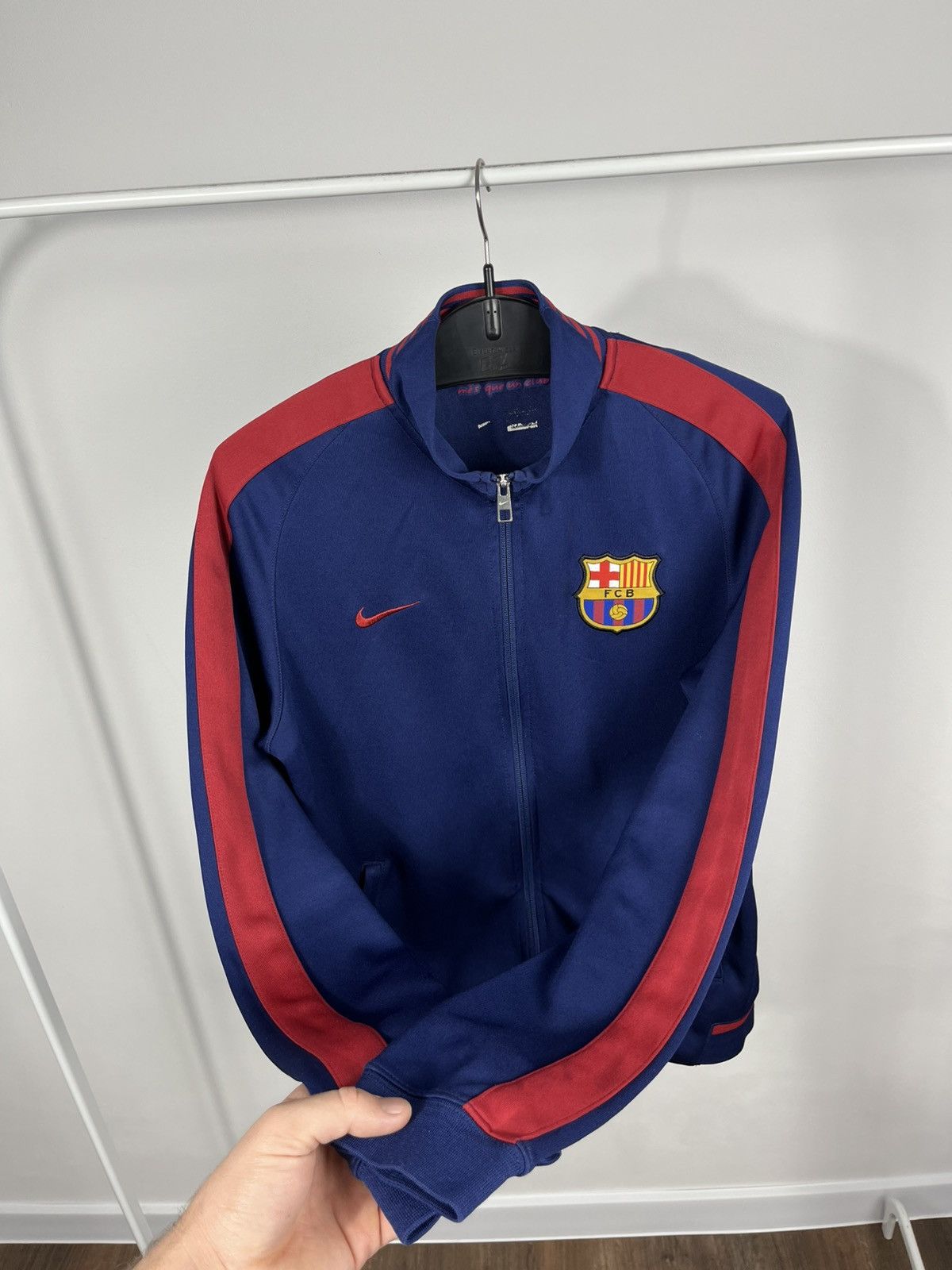 Nike Nike FC Barcelona 2015 season track jacket navy red M Size US M / EU 48-50 / 2 - 6 Thumbnail