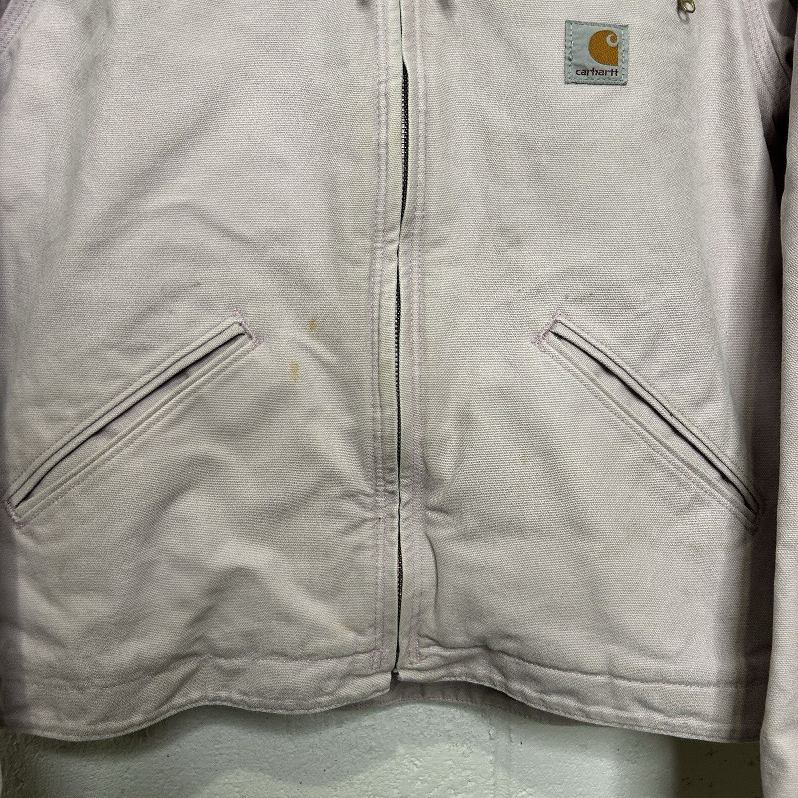 Carhartt Y2k Carhartt Sherpa-Lined Hooded Detroit Jacket “Pale Pink” Size S / US 4 / IT 40 - 3 Thumbnail