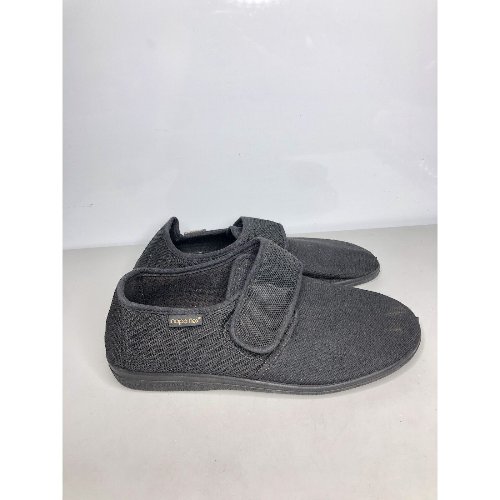NADA Napa Flex Black Fabric Textile Comfort Flat Strap Shoes Wome Size US 10.5 / IT 40.5 - 1 Thumbnail