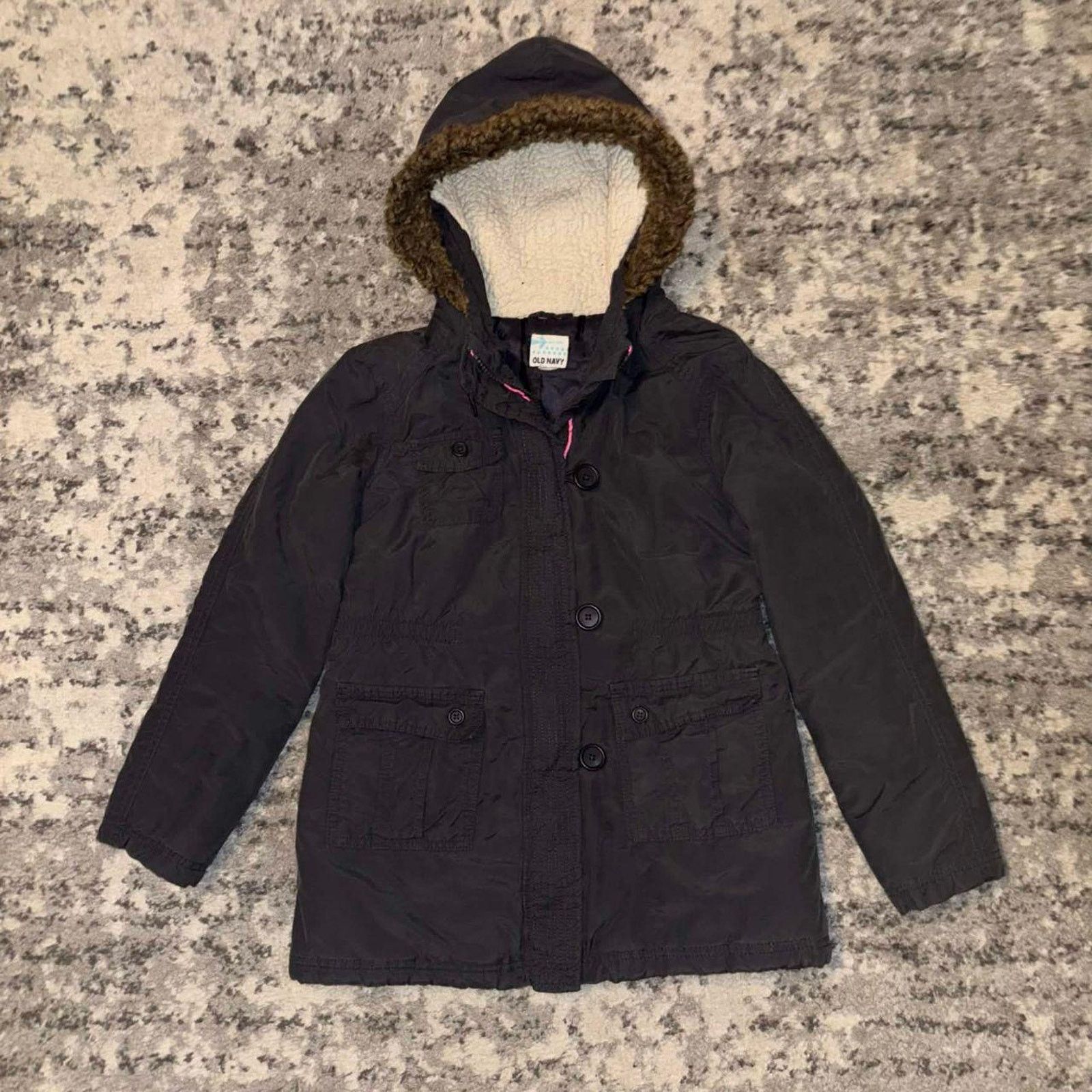 Old Navy Vintage Old Navy Faux Fur Parka Jacket Size S / US 4 / IT 40 - 1 Thumbnail