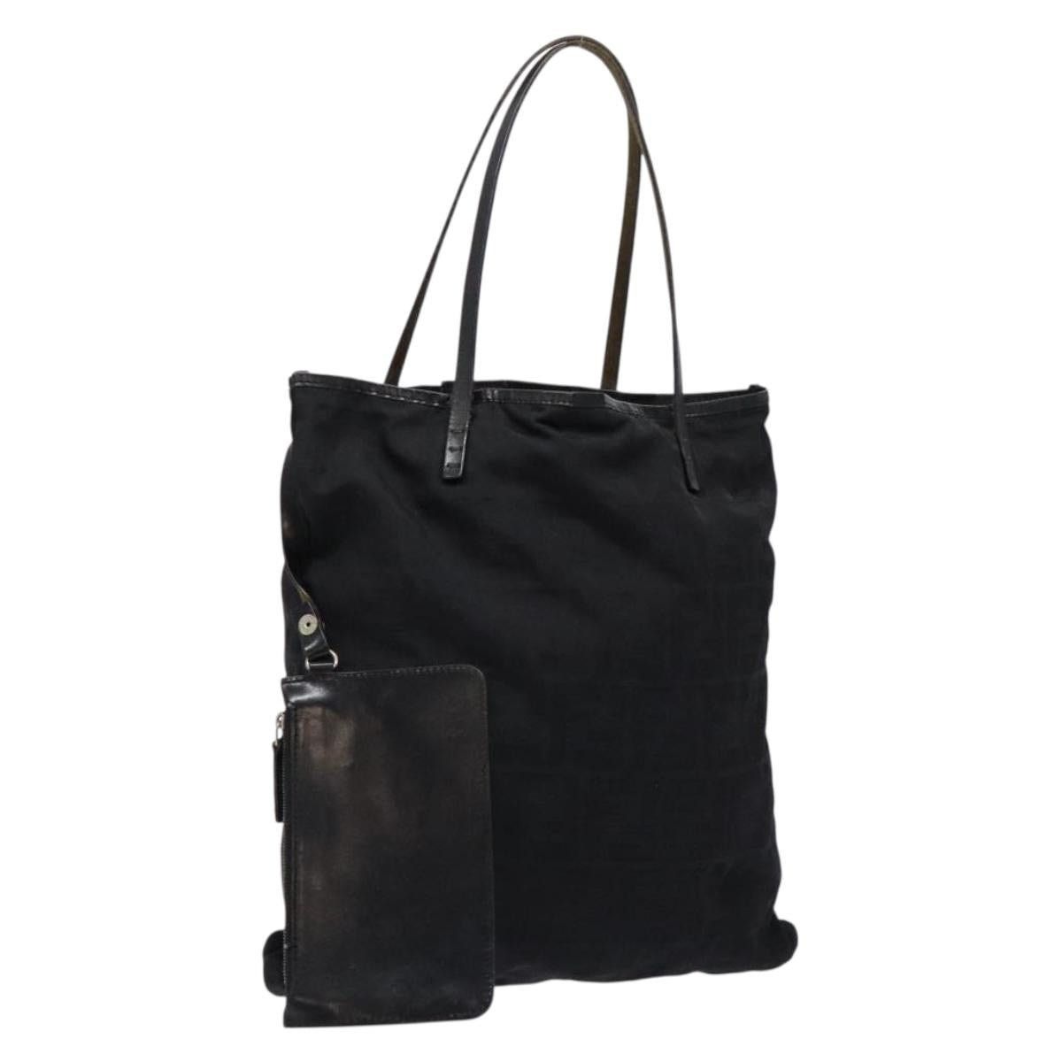 Fendi FENDI Zucca Canvas Tote Bag Black Size ONE SIZE - 1 Thumbnail