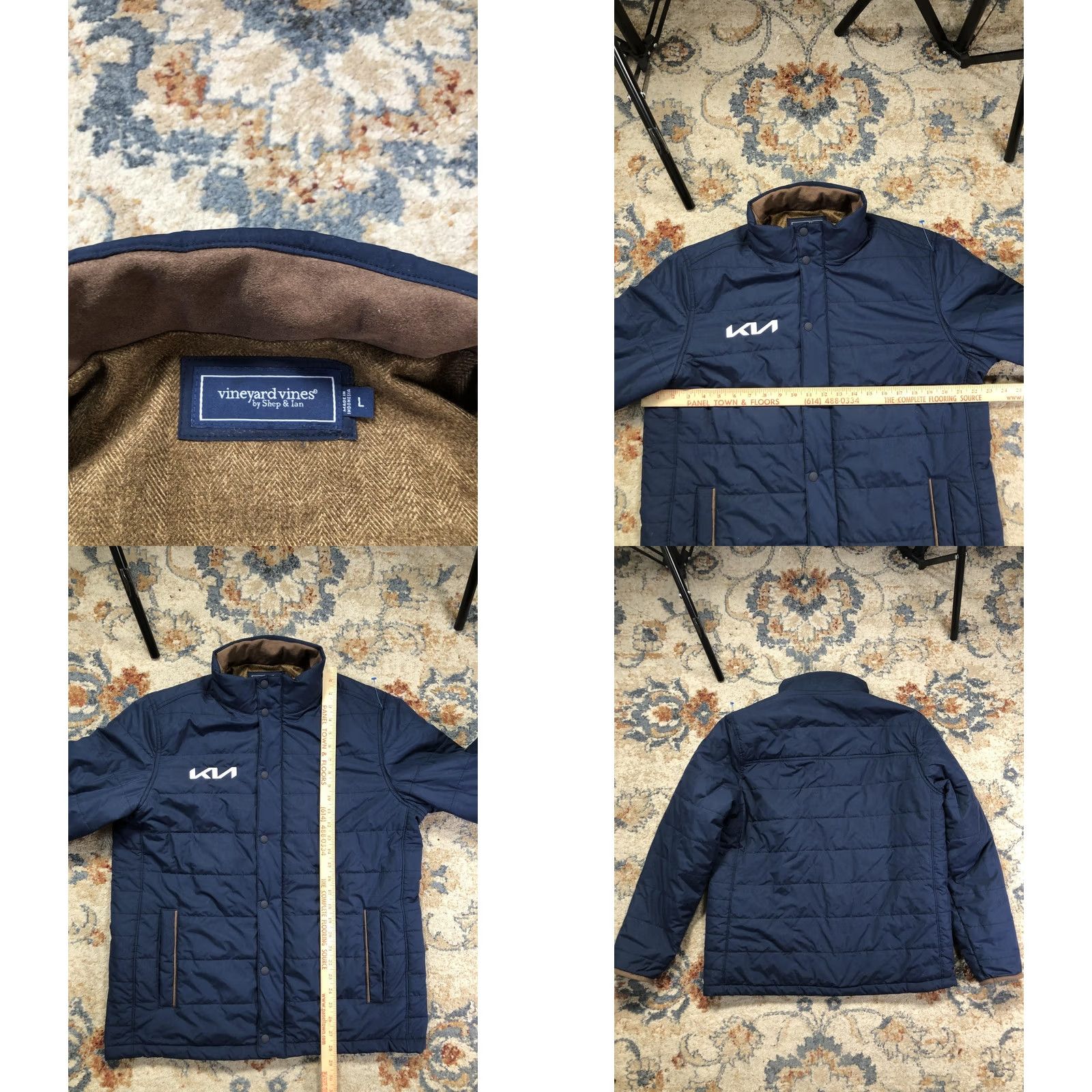 Vineyard Vines Vineyard Vines Jacket Mens L Blue Quilted Full Zip Insulated Lined KIA Logo Size US L / EU 52-54 / 3 - 8 Thumbnail