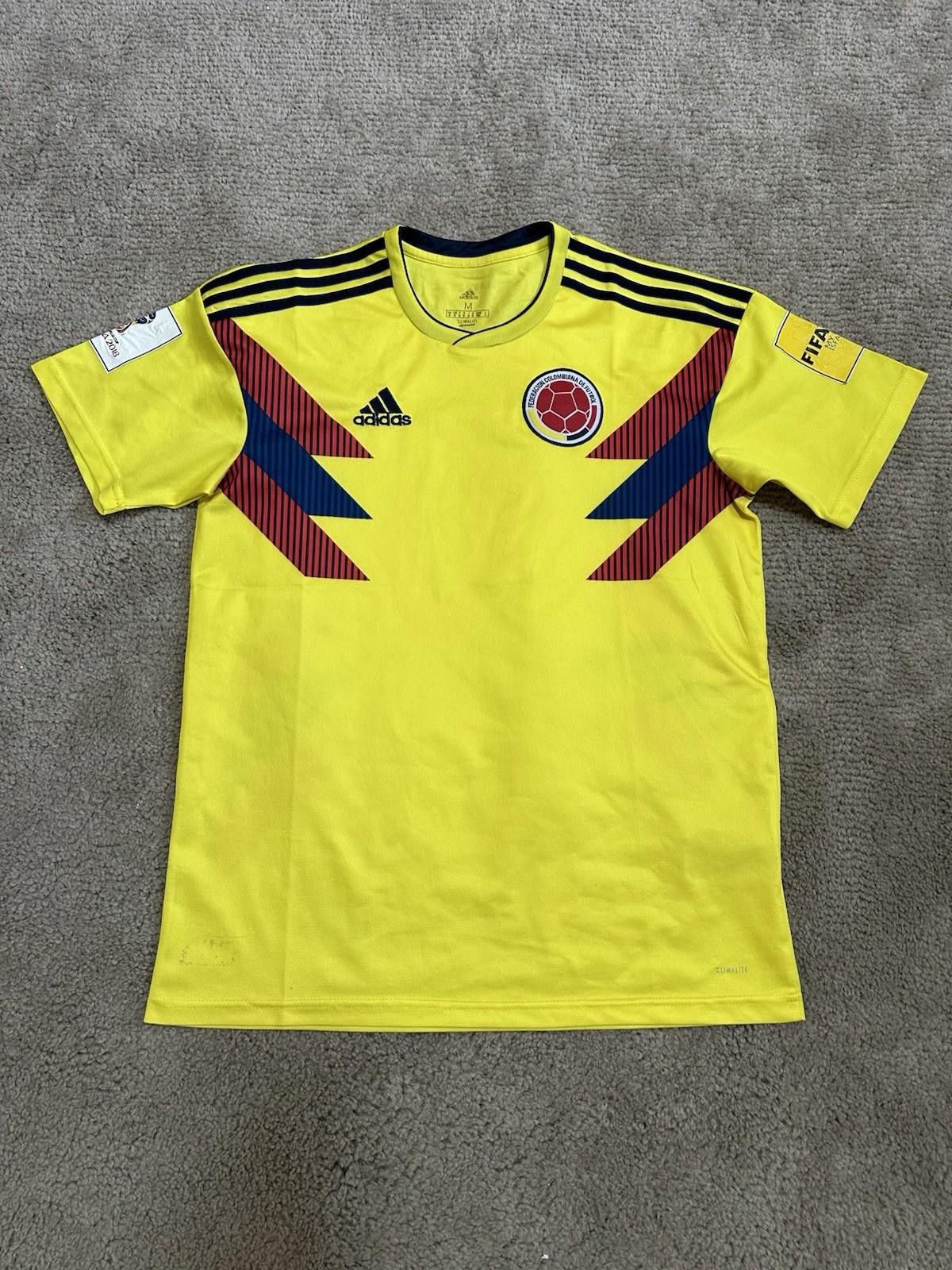 Adidas COLOMBIA 2018 2019 HOME FOOTBALL SHIRT SOCCER ADIDAS SZ M Size US M / EU 48-50 / 2 - 1 Thumbnail