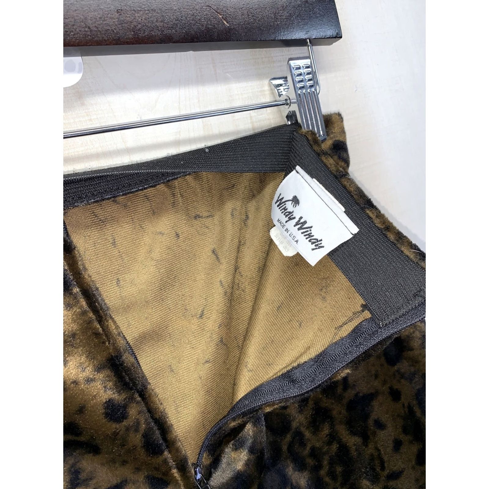 Vintage VINTAGE Windy Windy Animal Print Faux Fur A-Line Womens Skirt XS/S USA Made-10192 Size 26" / US 2 / IT 38 - 5 Thumbnail