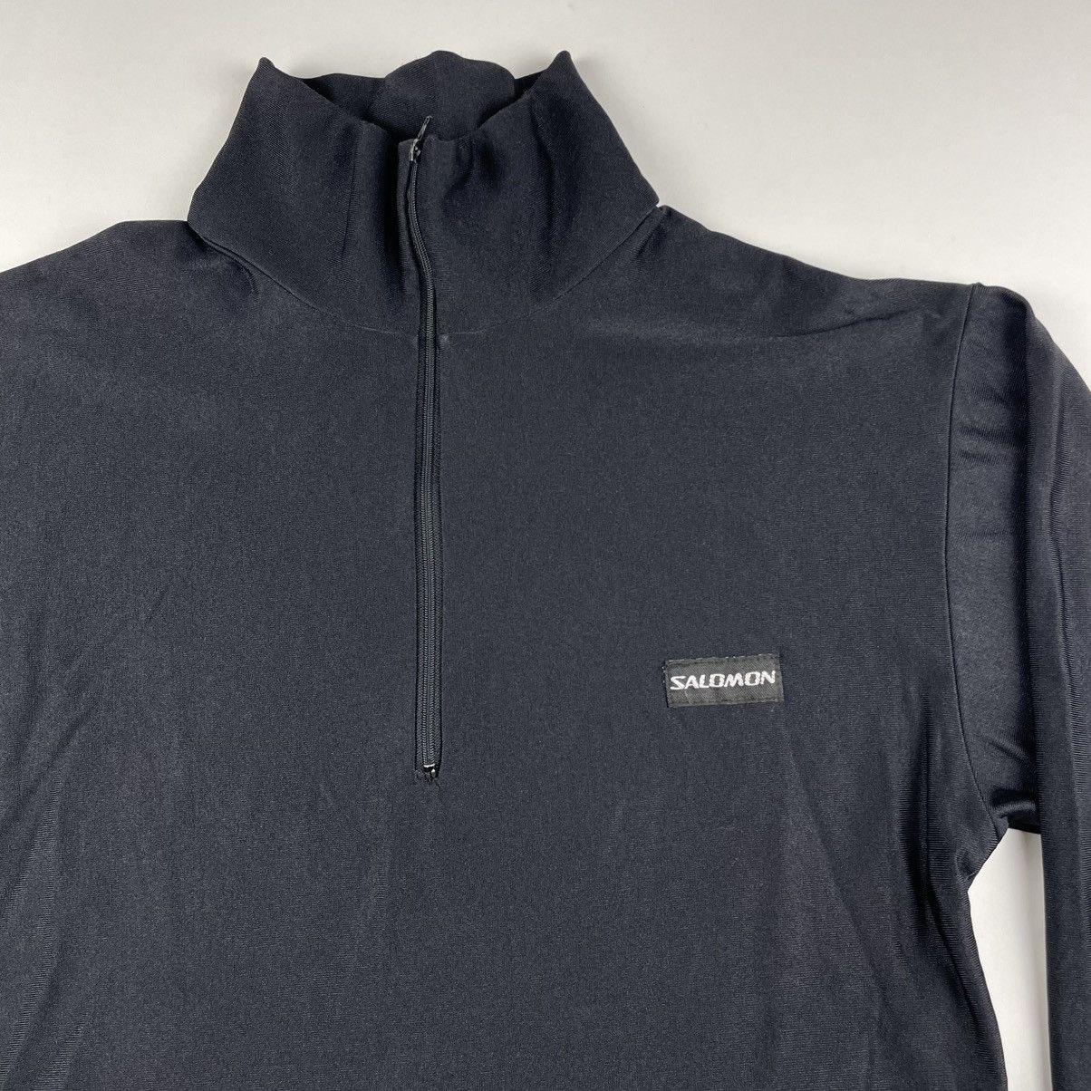 Salomon Vintage 90’s Salomon M/S Shiny 1/4 Zip Sweatshirt motomesh Size US M / EU 48-50 / 2 - 3 Thumbnail