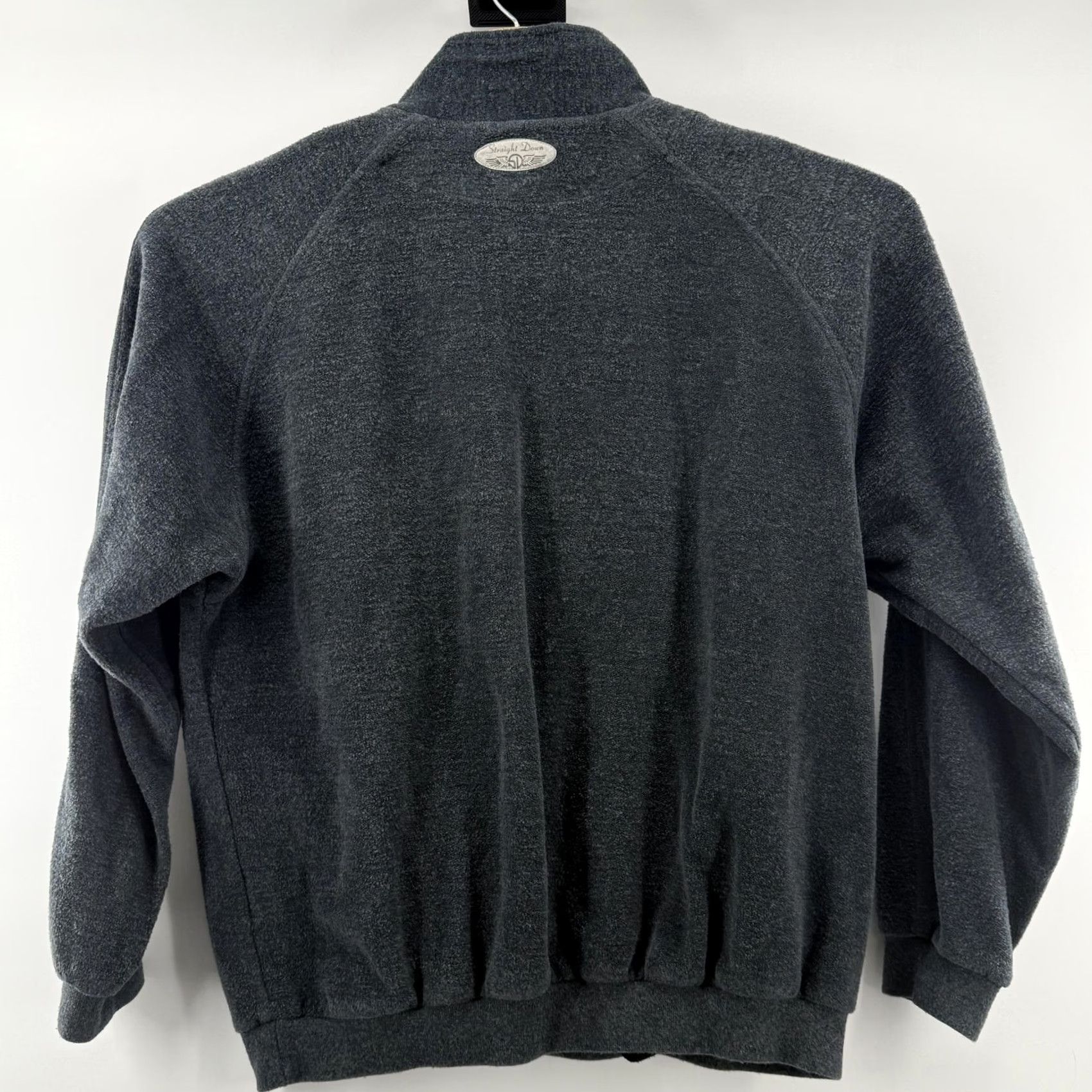 Vintage VTG Straight Down Sweatshirt XL Gray Fleece Pullover 1/2 Zip Mens USA Size US XL / EU 56 / 4 - 4 Thumbnail