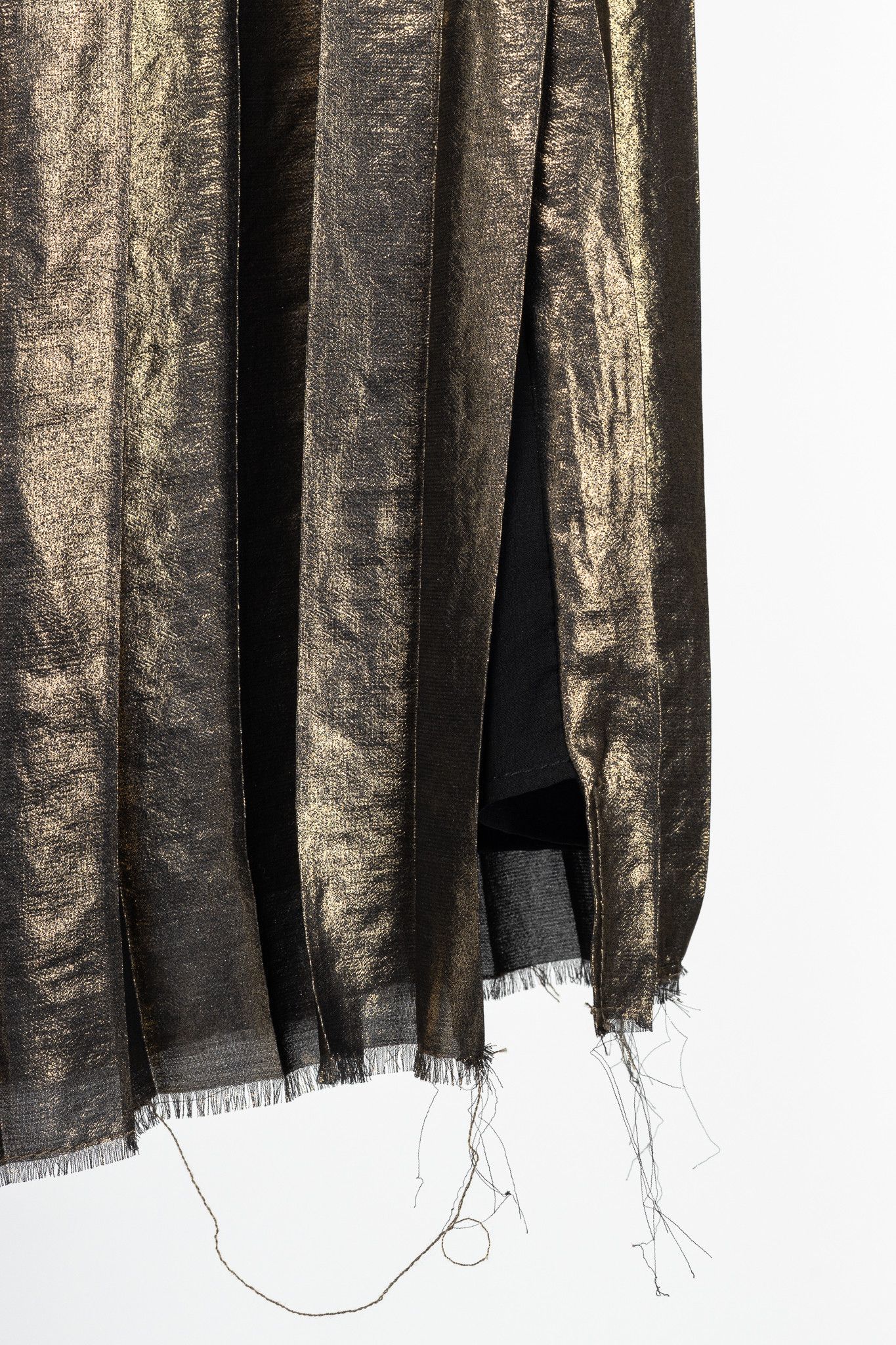 Isabel Marant Etoile Isabel Marant Étoile Madlen Gold Pleated Lamé Skirt Size 30" / US 8 / IT 44 - 6 Thumbnail