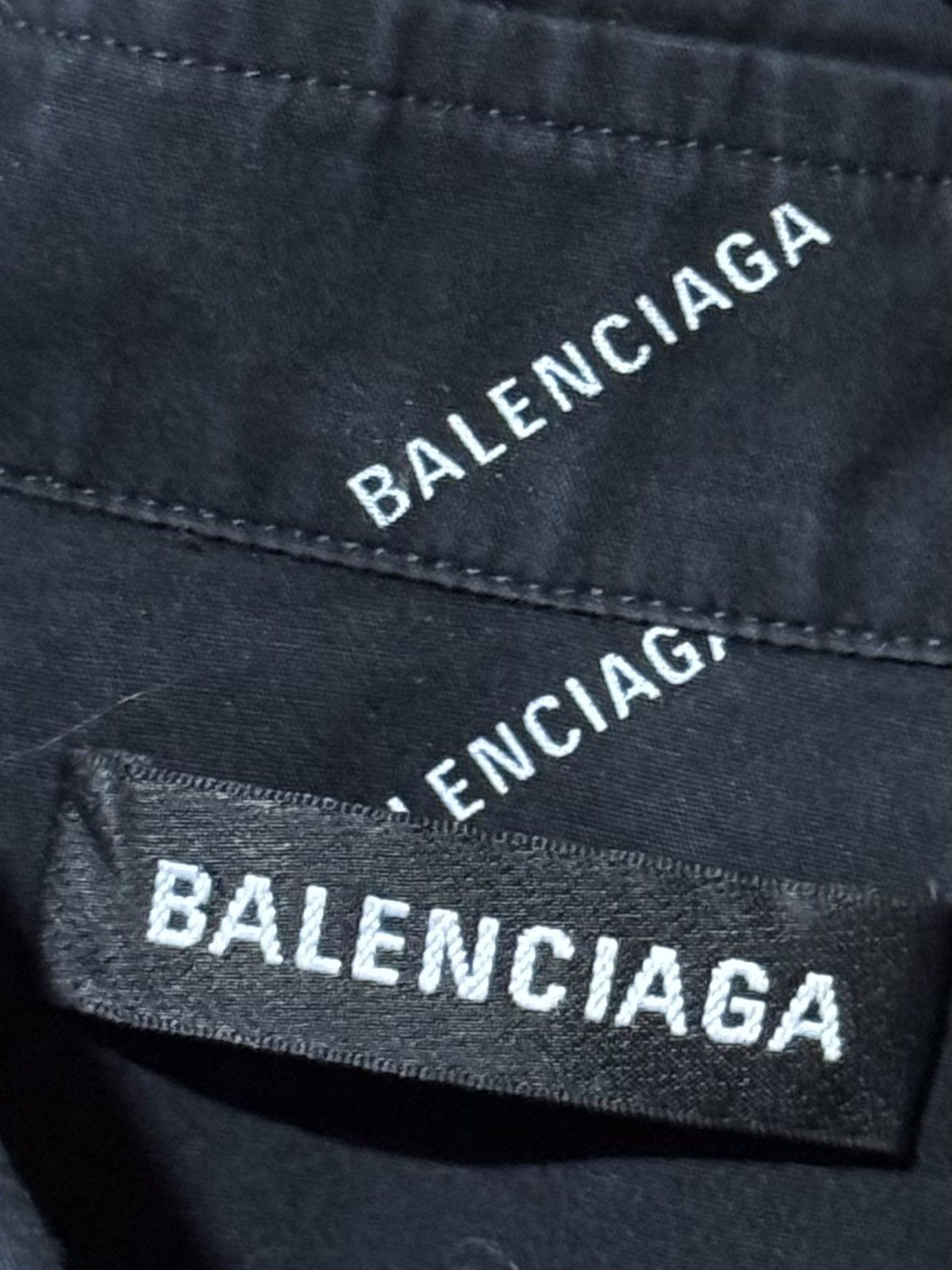 Balenciaga balenciaga overall logo button up shirt Size US M / EU 48-50 / 2 - 2 Thumbnail