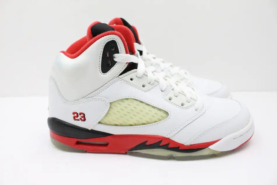 Jordan Brand Nike Air Jordan 5 Retro Fire Red Size US 5 / EU 37 - 6 Thumbnail