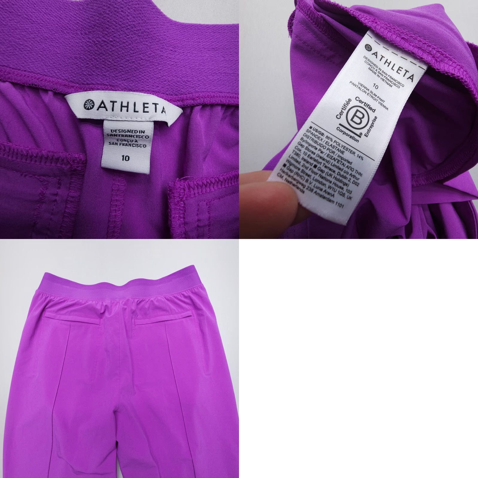 Athleta Athleta Pants 10 Purple Pull On Jogger York/ Brooklyn Heights? Size 32" / US 10 / IT 46 - 8 Thumbnail