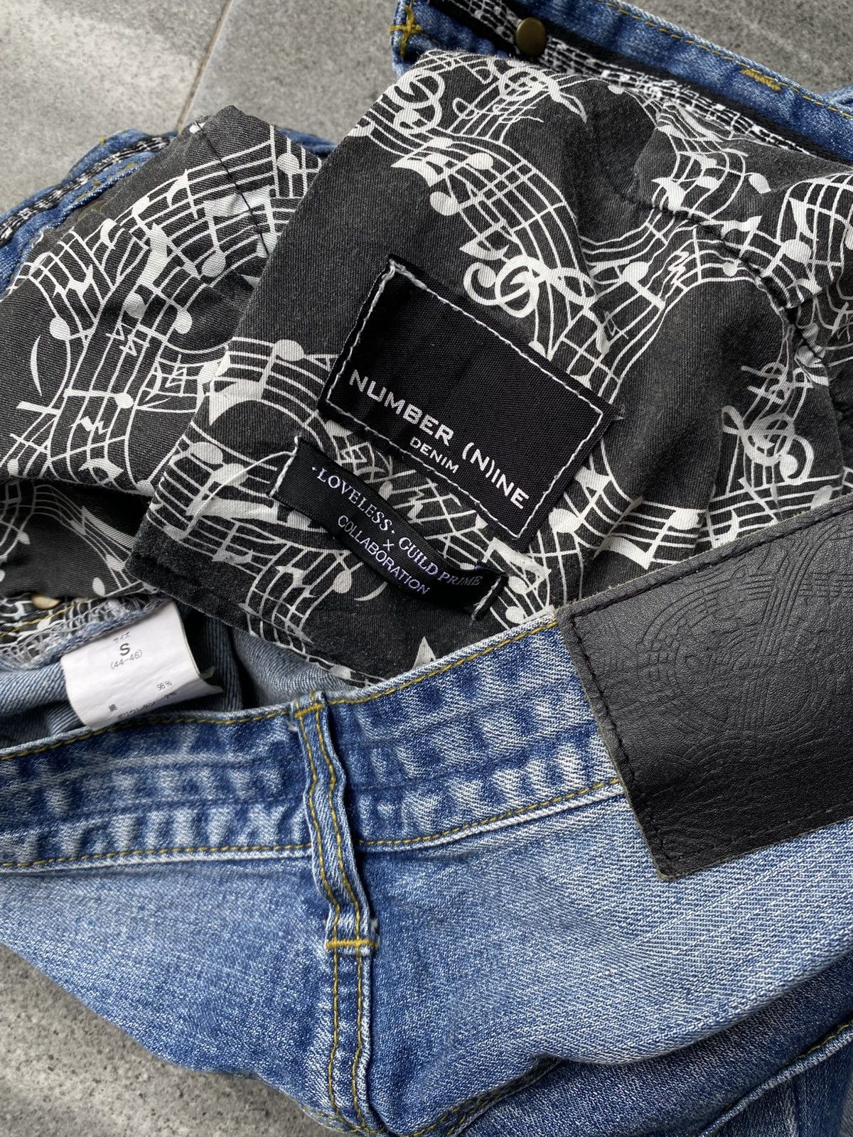 Number (N)ine Number (N)ine Distressed Denim – Archive Japanese Brand Size US 30 / EU 46 - 3 Thumbnail