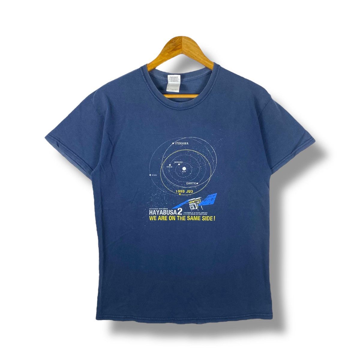 Japanese Brand Vintage HAYABUSA 2 Asteroid Explorer Graphic Faded Tee Shirt Size US M / EU 48-50 / 2 - 1 Thumbnail