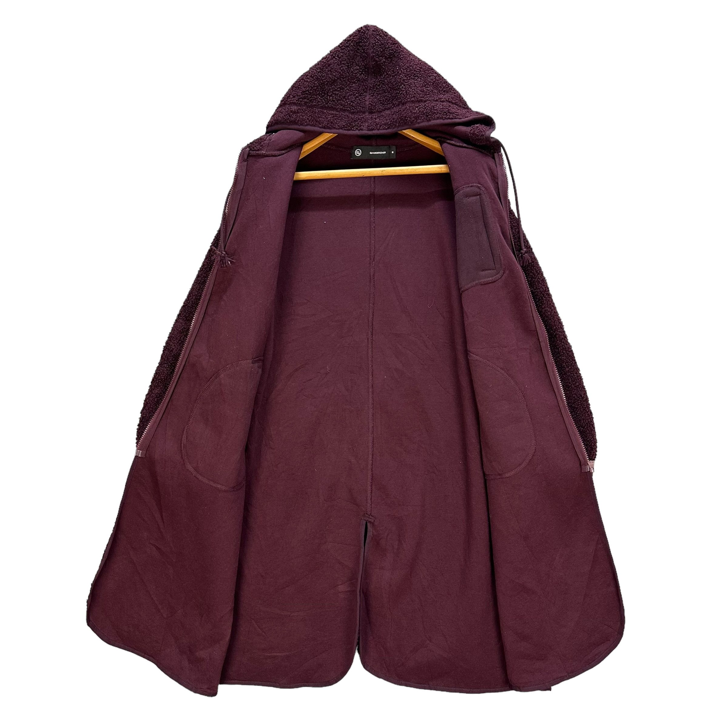 GU × Undercover GU X Undercover Zipper Fleece Hoodie Long Jacket #A12-0285 Size US M / EU 48-50 / 2 - 6 Thumbnail