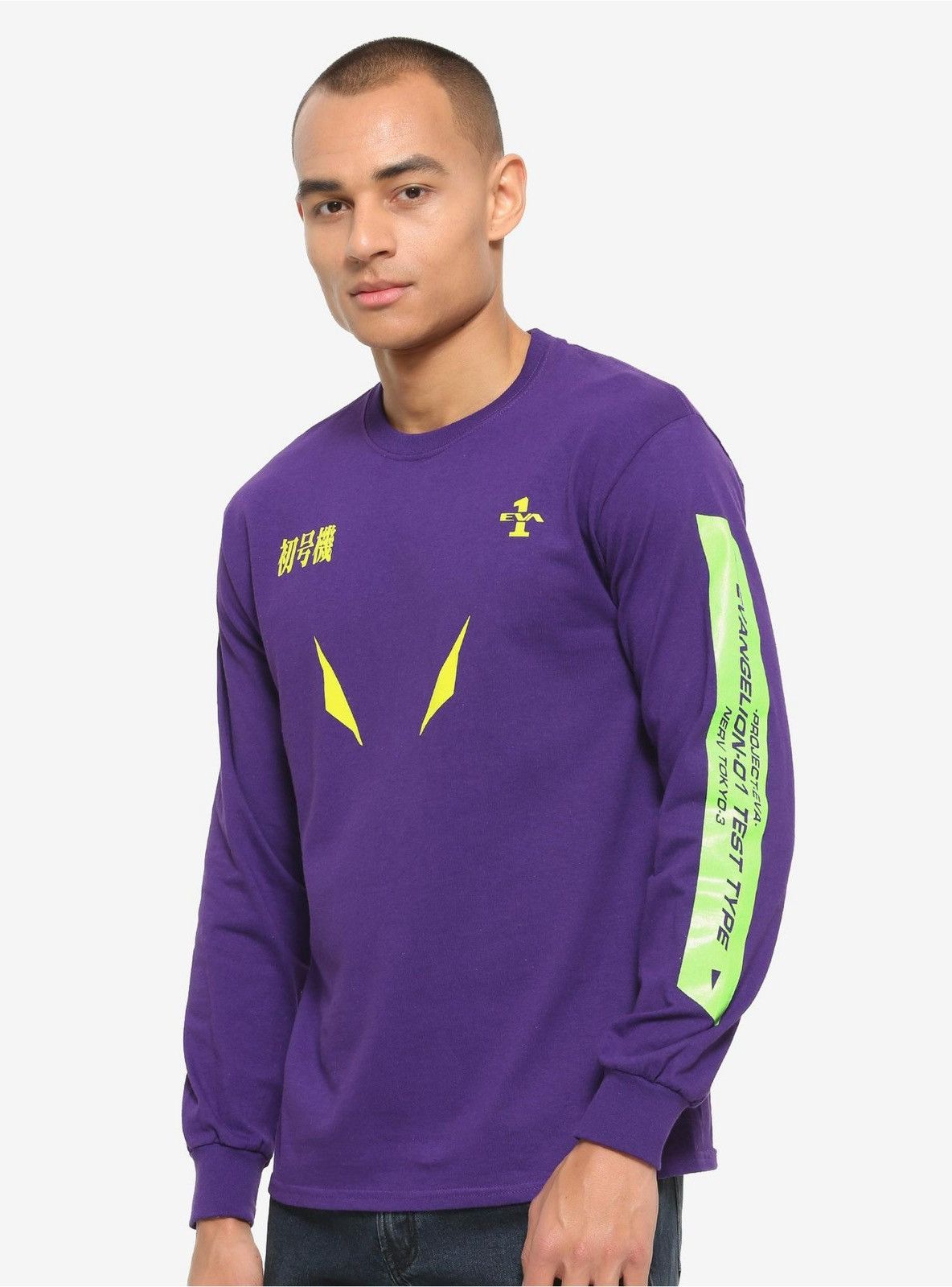 Anime BoxLunch Exclusive X Neon Genesis Evangelion Eva L/S Tee Size US M / EU 48-50 / 2 - 13 Thumbnail