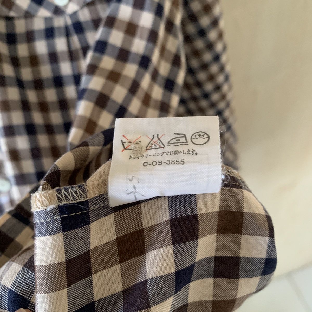 Aquascutum × Designer × Vintage Vintage 90s Aquasport Aquascutum Monogram Plaid Shirts Size L / US 10 / IT 46 - 7 Thumbnail