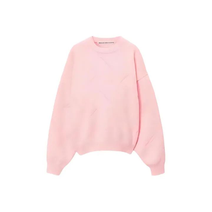Alexander Wang Alexander Wang Pink Logo Knitted Sweater for Women 0079 Size S / US 4 / IT 40 - 1 Thumbnail