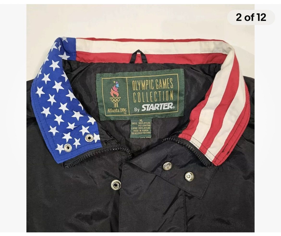 Starter × USA Olympics × Vintage Vintage 90s USA Starter Pullover Size US XL / EU 56 / 4 - 11 Thumbnail
