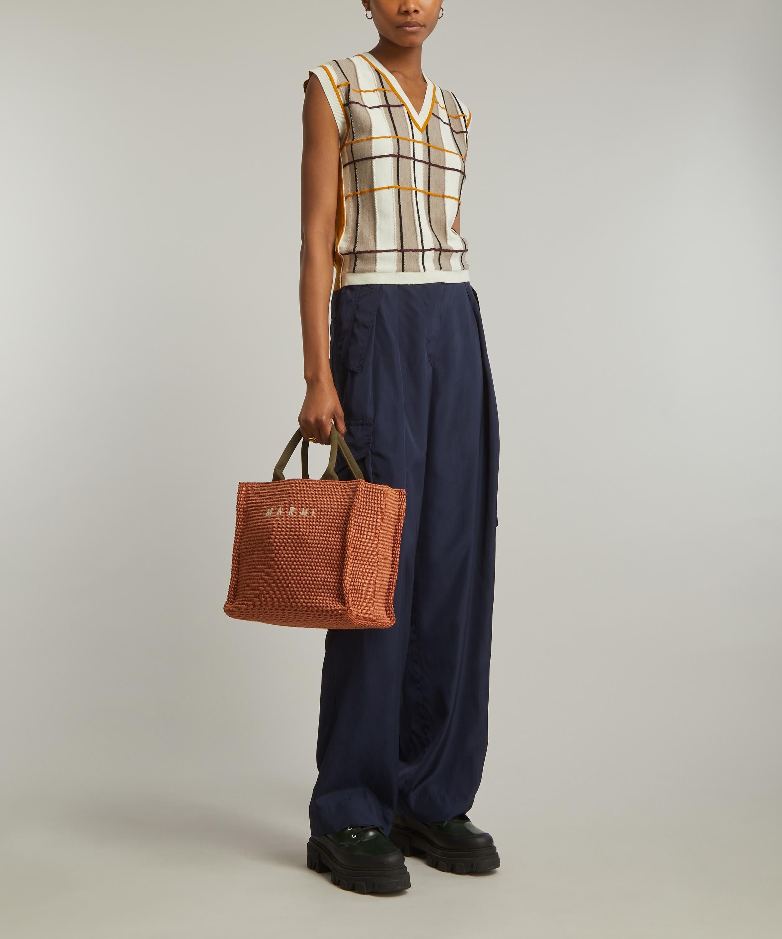 Marni oc11z0525 Checked Wool Vest in Multicolor Size XL / US 12-14 / IT 48-50 - 2 Thumbnail
