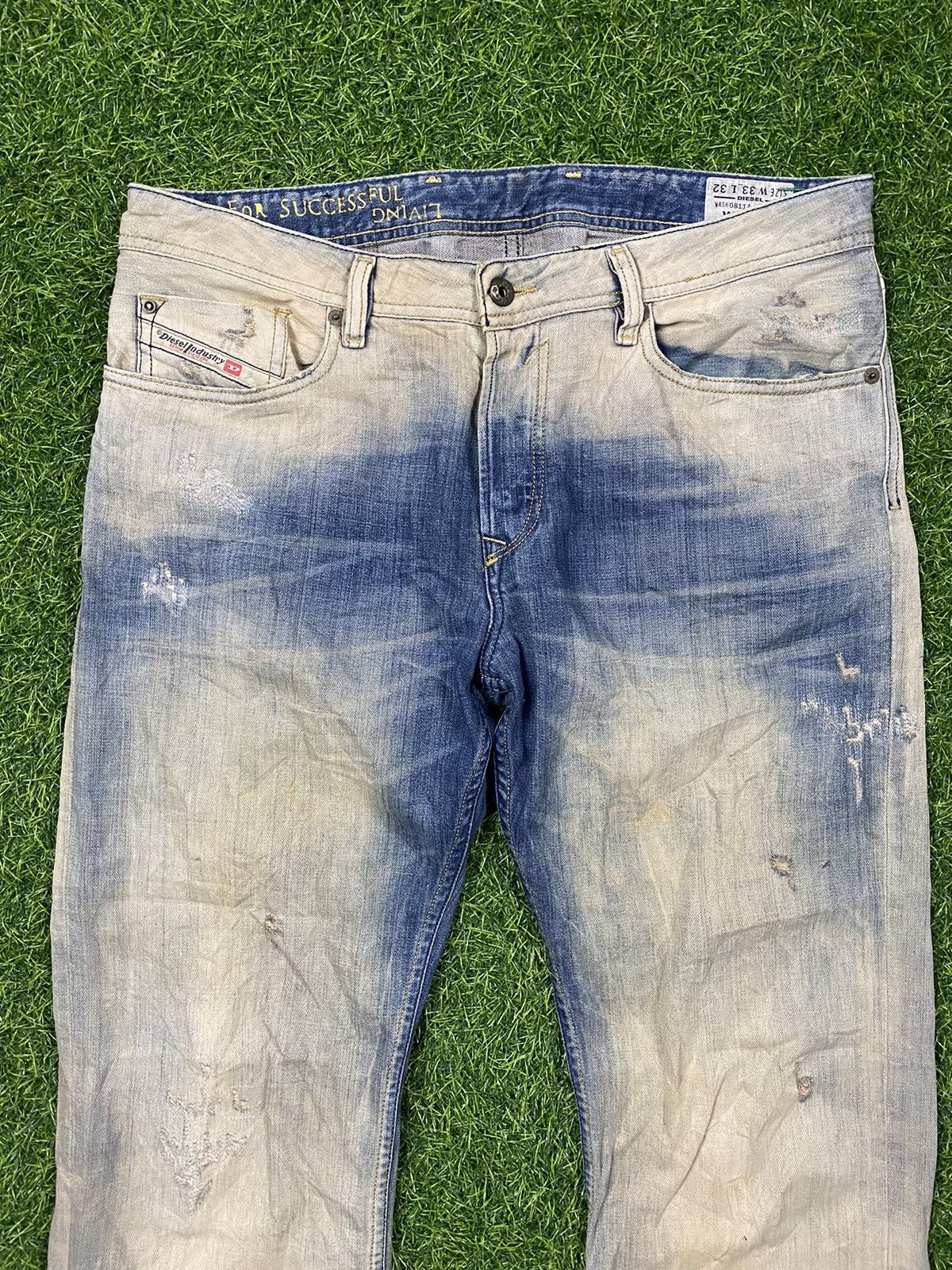 Diesel Vintage Diesel Buster Blue Wash faded distressed Jeans Size US 35 - 2 Thumbnail