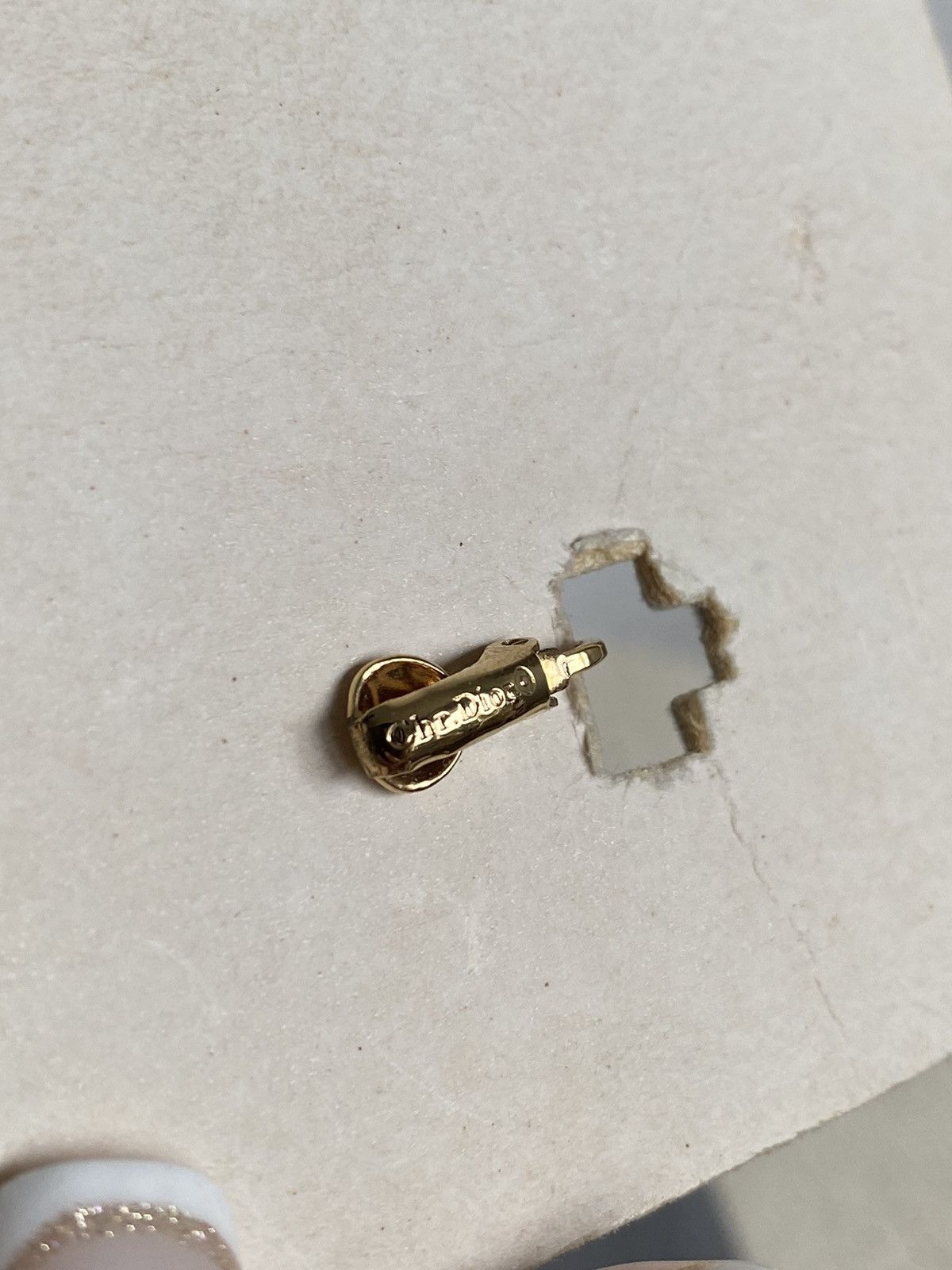 Dior × Vintage Christian Dior Vintage CD Logo Mini Clips Earrings Size ONE SIZE - 3 Thumbnail