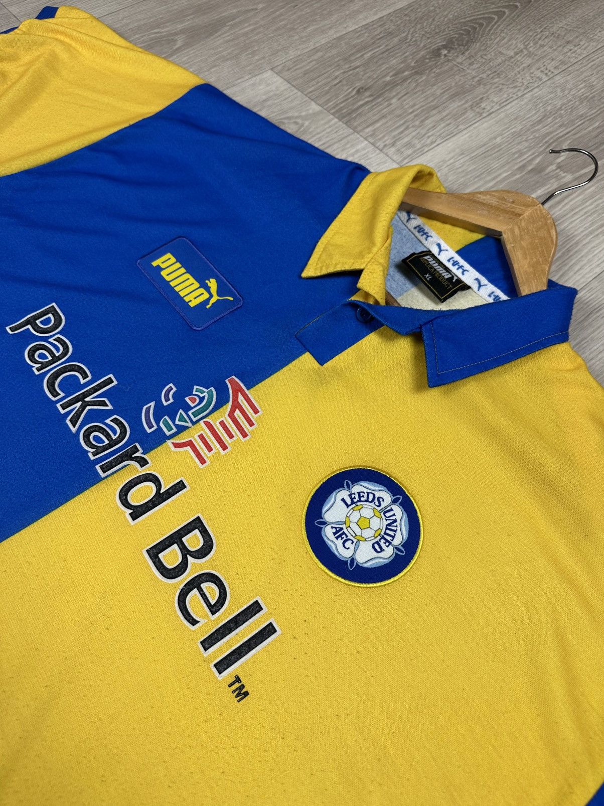 Puma LEEDS UNITED 1997 1999 Away Shirt Soccer Jersey Puma Vintage Size US XL / EU 56 / 4 - 4 Thumbnail