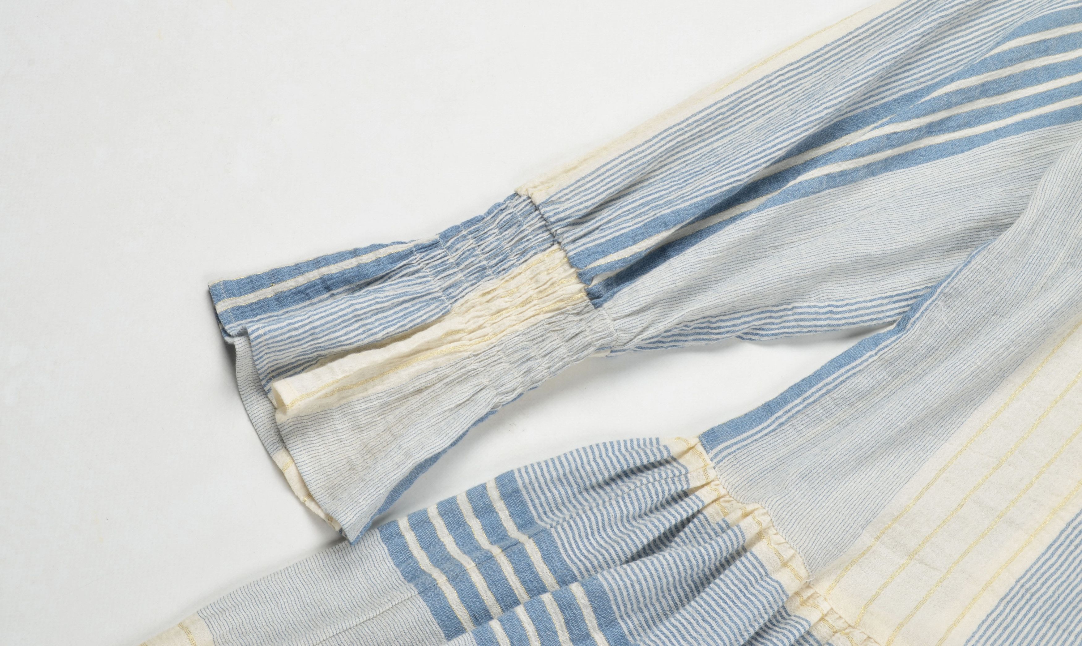 TWINSET Simona Barbieri Twin-Set Striped Boho Cottagecore Dress Size S / US 4 / IT 40 - 6 Thumbnail
