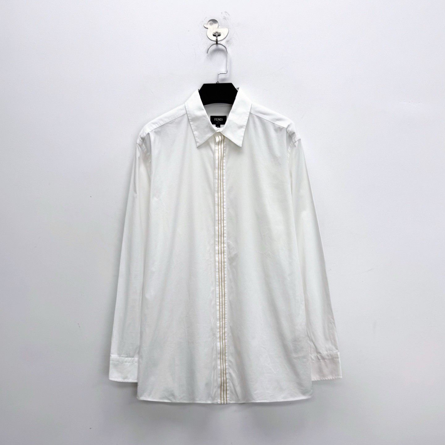 Fendi Fendi White Shirt Jacket Size US XXS / EU 40 - 1 Thumbnail