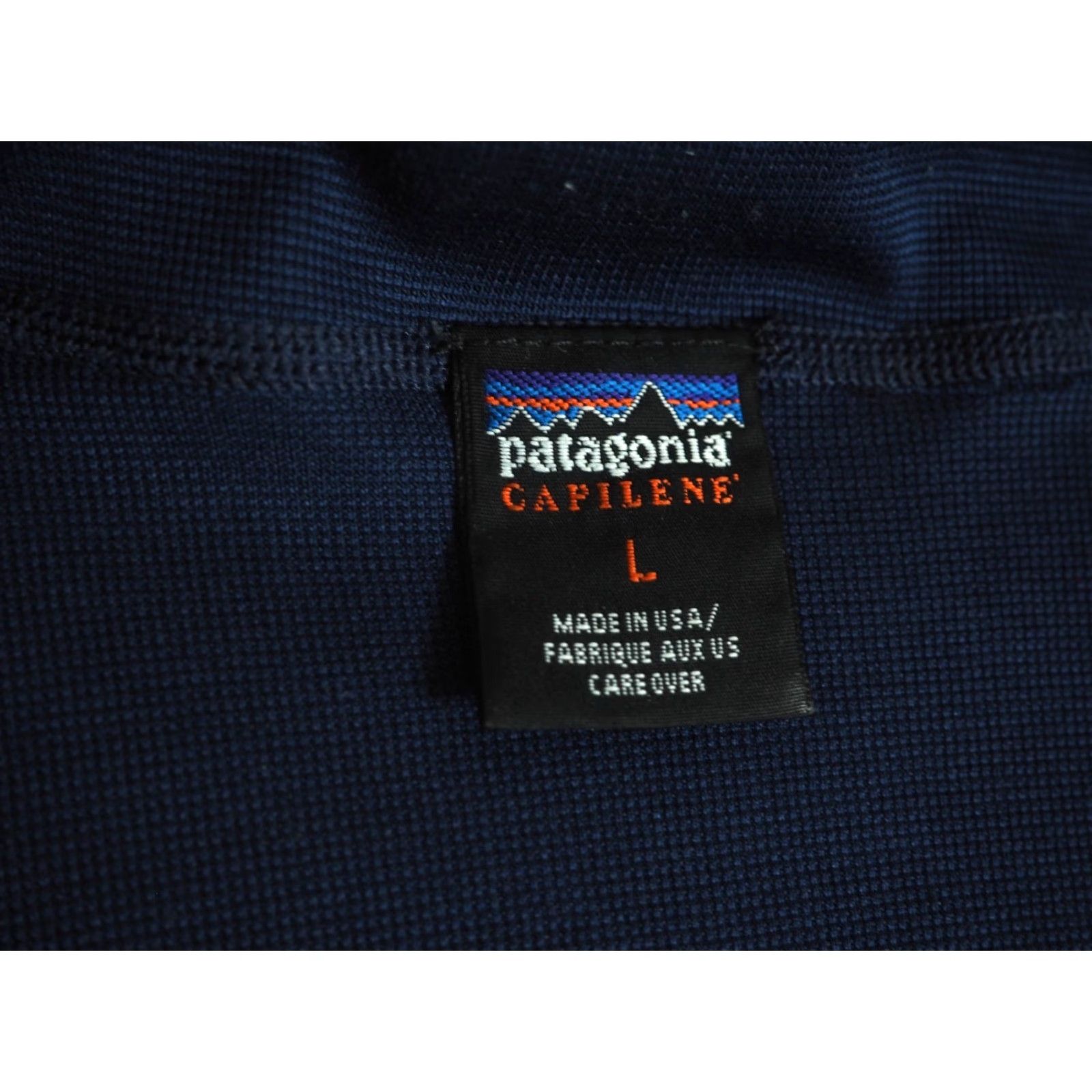 Patagonia VTG Patagonia Capilene USA Made Navy Blue 1/4 Zip Outdoor Hiking Shirt Men L Size US L / EU 52-54 / 3 - 4 Thumbnail