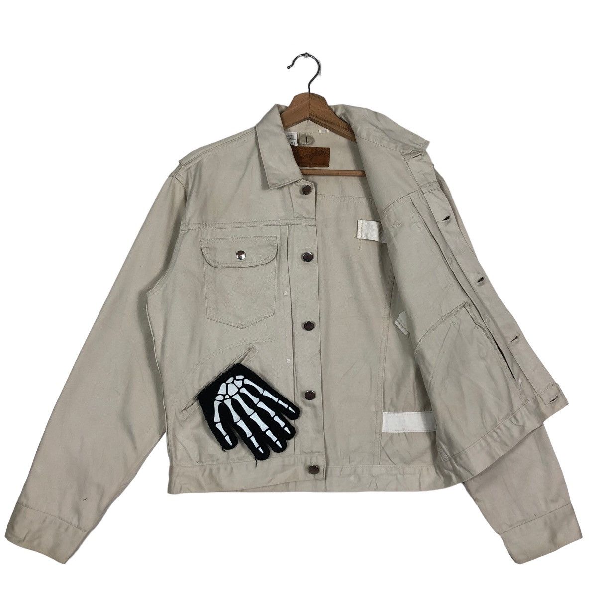 Japanese Brand 90’s Vintage Wrangler Union Made Trucker Jacket Biker Racer Size US M / EU 48-50 / 2 - 8 Thumbnail