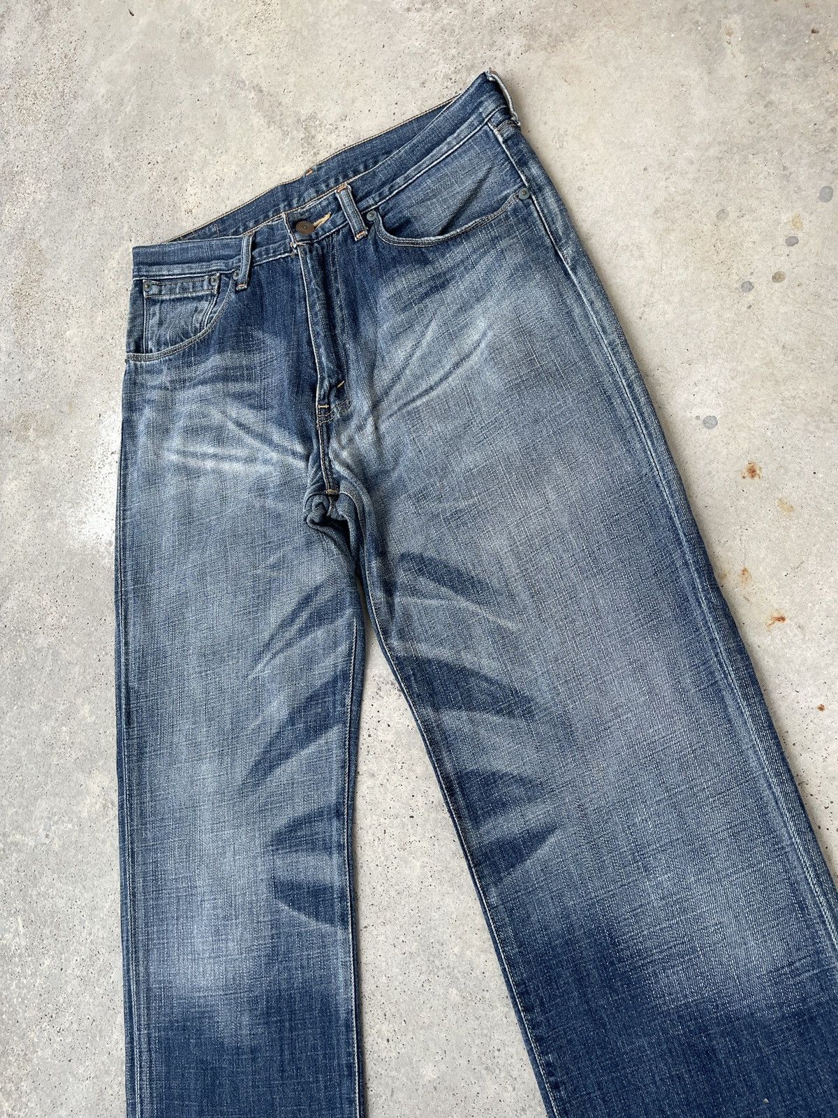 Levi's × Levi's Vintage Clothing × Vintage Levi’s 552 Vintage Y2K Faded Blue Denim Jeans Size US 32 / EU 48 - 6 Thumbnail