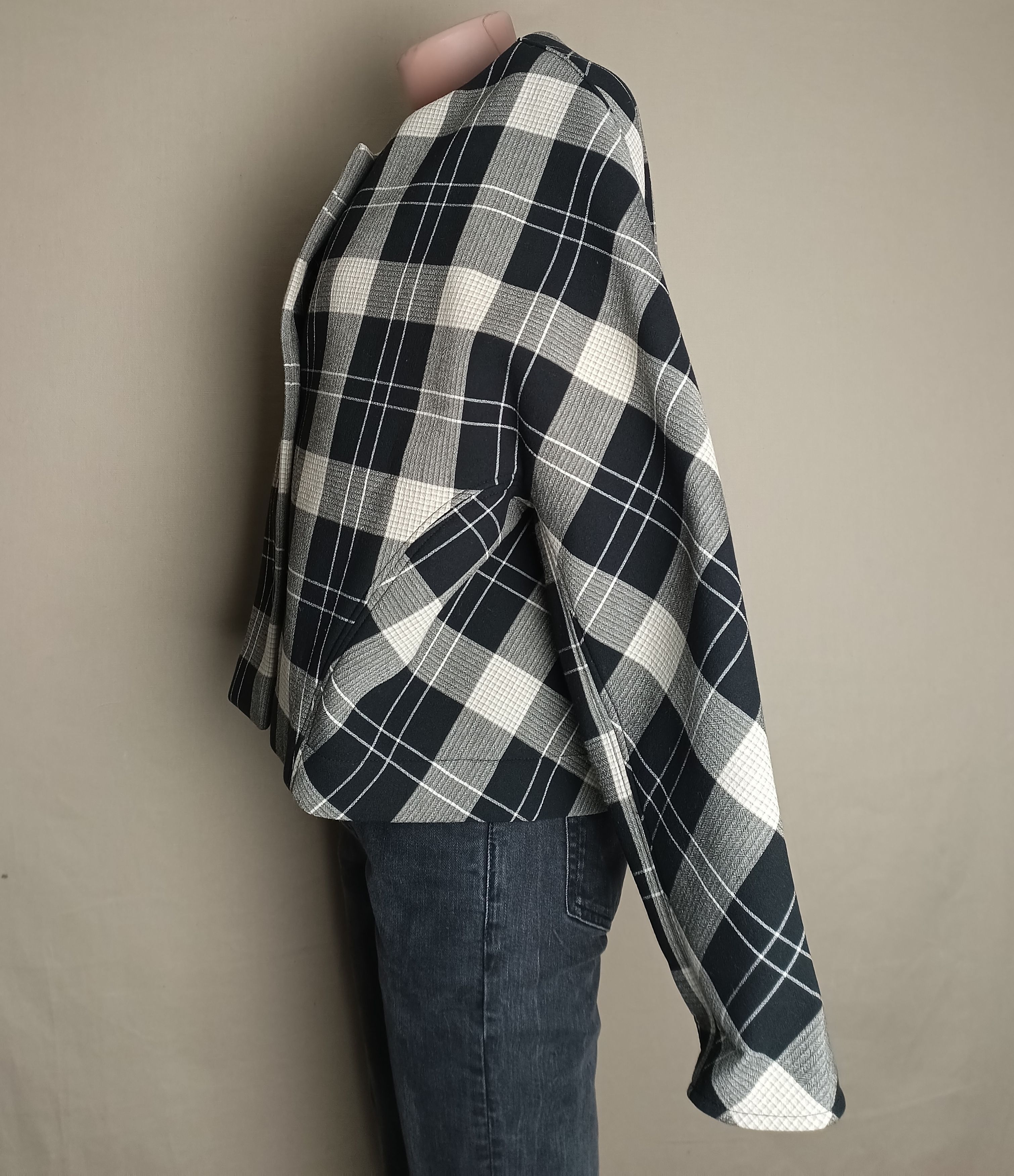 Annette Gortz Annette Gortz Paula Scuba Plaid Print Jacket Size L Size L / US 10 / IT 46 - 5 Thumbnail