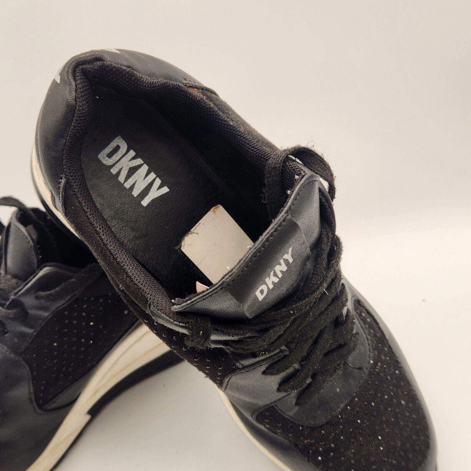 DKNY DKNY Womens Wedge Sneaker Trainers Size 11 Black Size US 11 / IT 41 - 2 Thumbnail