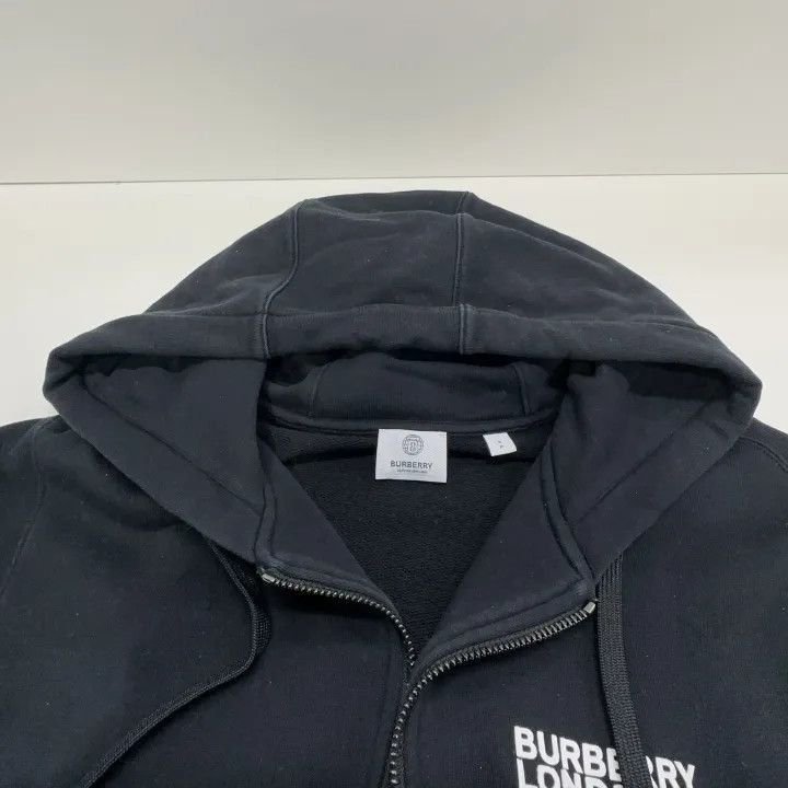 Burberry Burberry Burberry Black Letter Print Zip-Up Hoodie-2507 Size US S / EU 44-46 / 1 - 4 Thumbnail