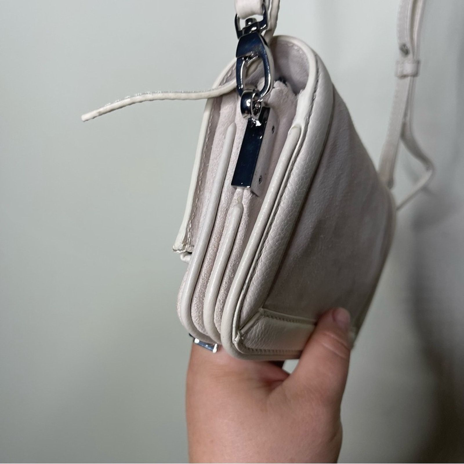 Zadig & Voltaire Zadig & Voltaire Rock Nano Novel Bag Flash stone washed whit Size ONE SIZE - 13 Thumbnail