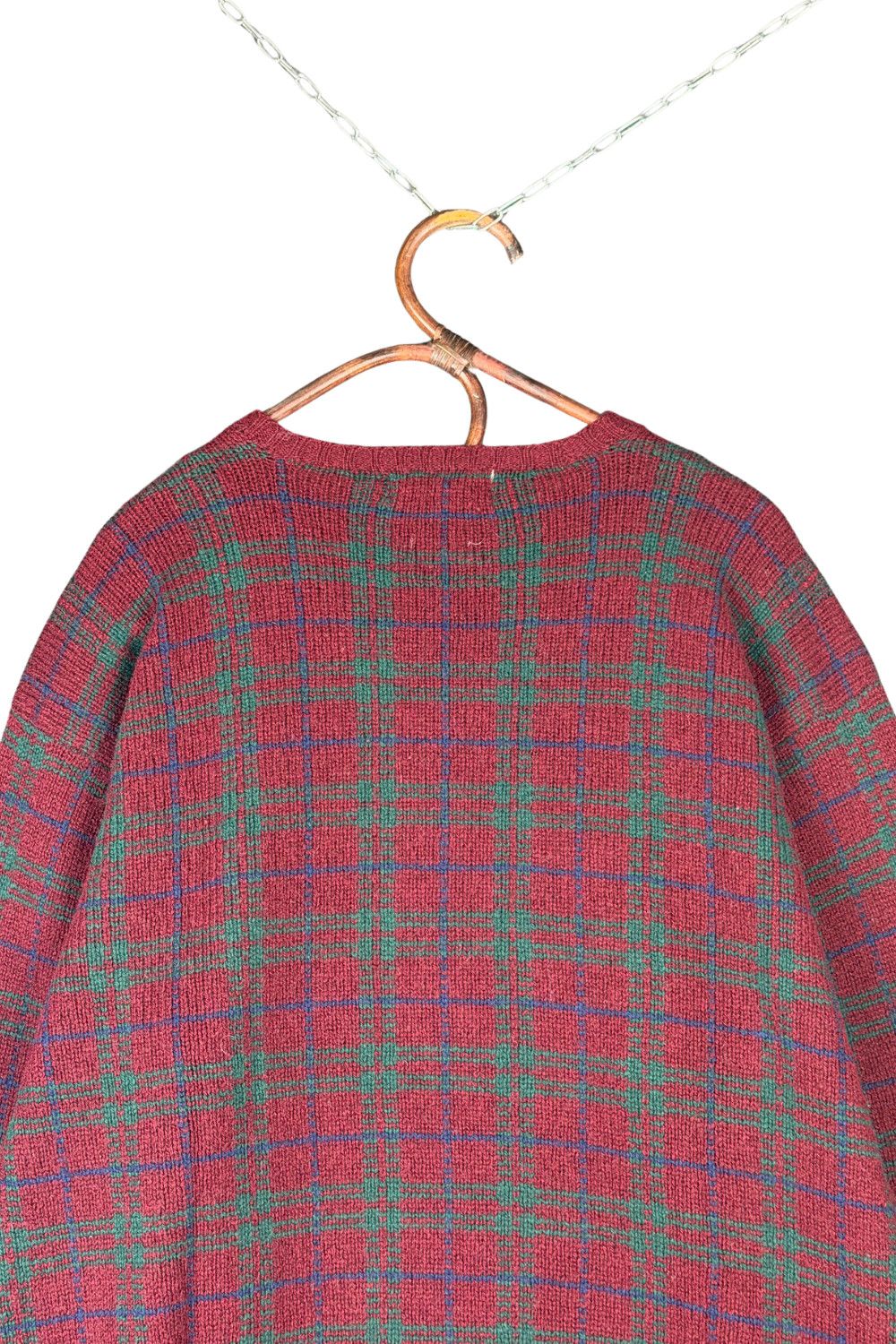 Polo Ralph Lauren fw93 Polo Ralph Lauren Double Duck Intarsia Plaid Sweater XL Size US XL / EU 56 / 4 - 8 Thumbnail
