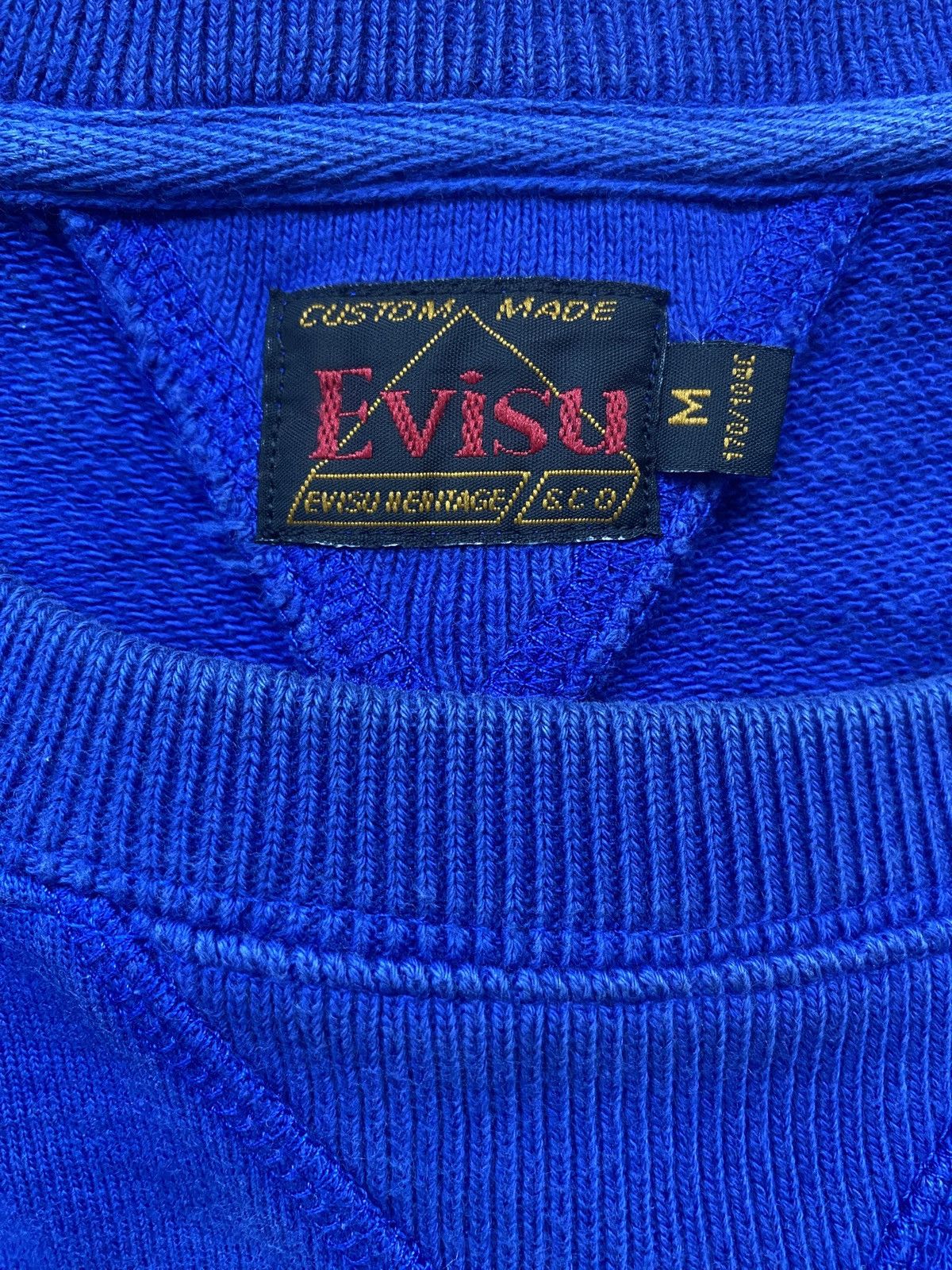 Evisu Evisu Marble Blue Vintage Sweater Size US S / EU 44-46 / 1 - 5 Thumbnail