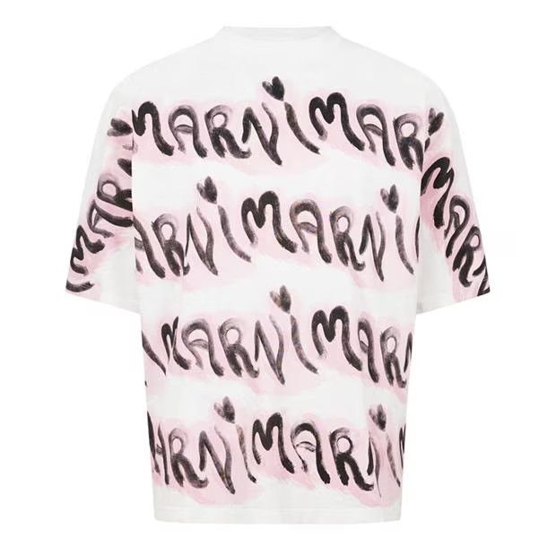 Marni o1g2r1mq0524 Logo T-Shirts in Multicolor Size US M / EU 48-50 / 2 - 1 Thumbnail