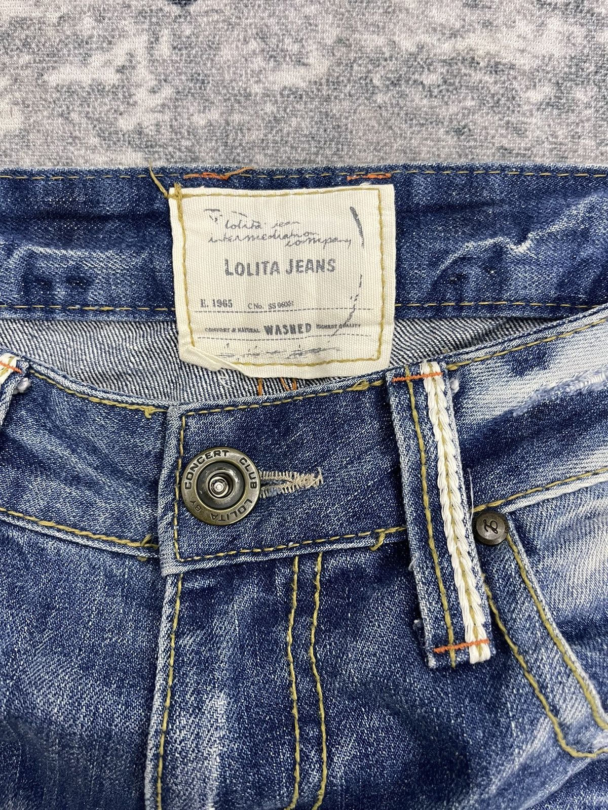 Vintage Vintage Lolita Jeans - Y2K Fairycore Distressed Denim Size US 33 - 4 Thumbnail