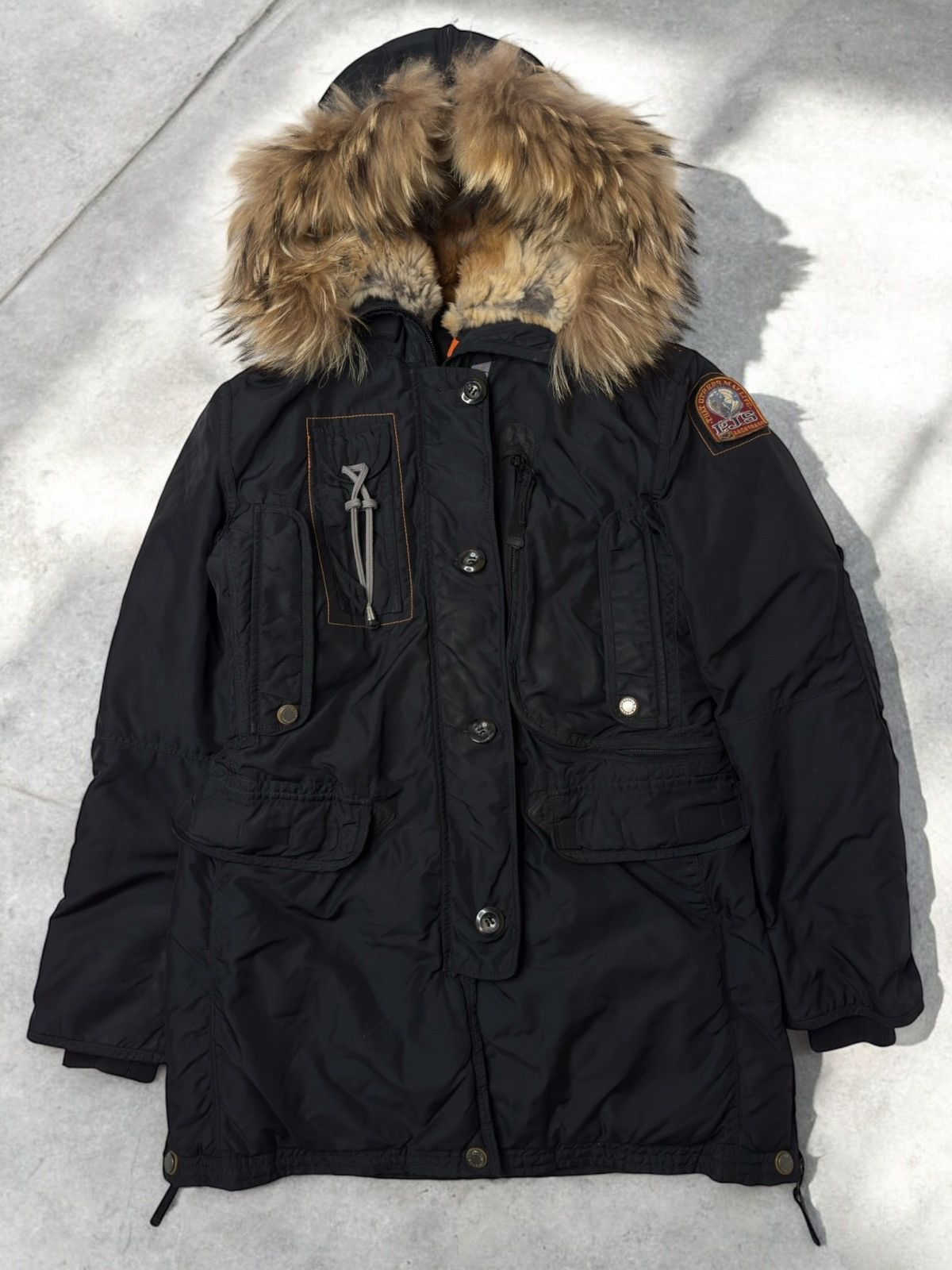 PJS Parajumpers fur Down jacket 210 squadron parka luxury