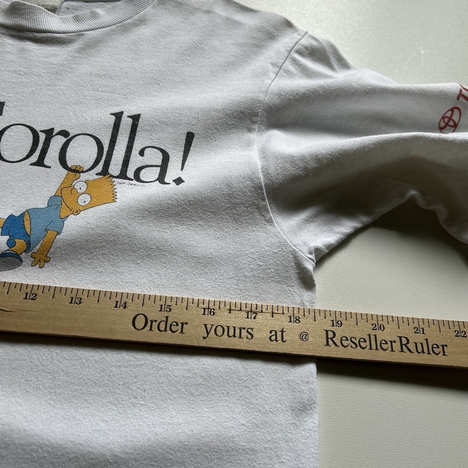 Fruit Of The Loom × The Simpsons × Vintage Vintage 90s Bart Simpson Ay Corolla! Toyota T-Shirt Medium Size US M / EU 48-50 / 2 - 5 Thumbnail
